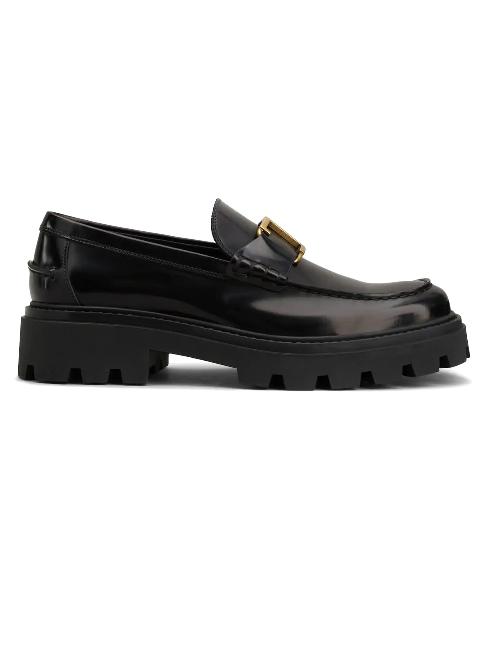 Tod's Loafers In Black Semi-shiny Leather