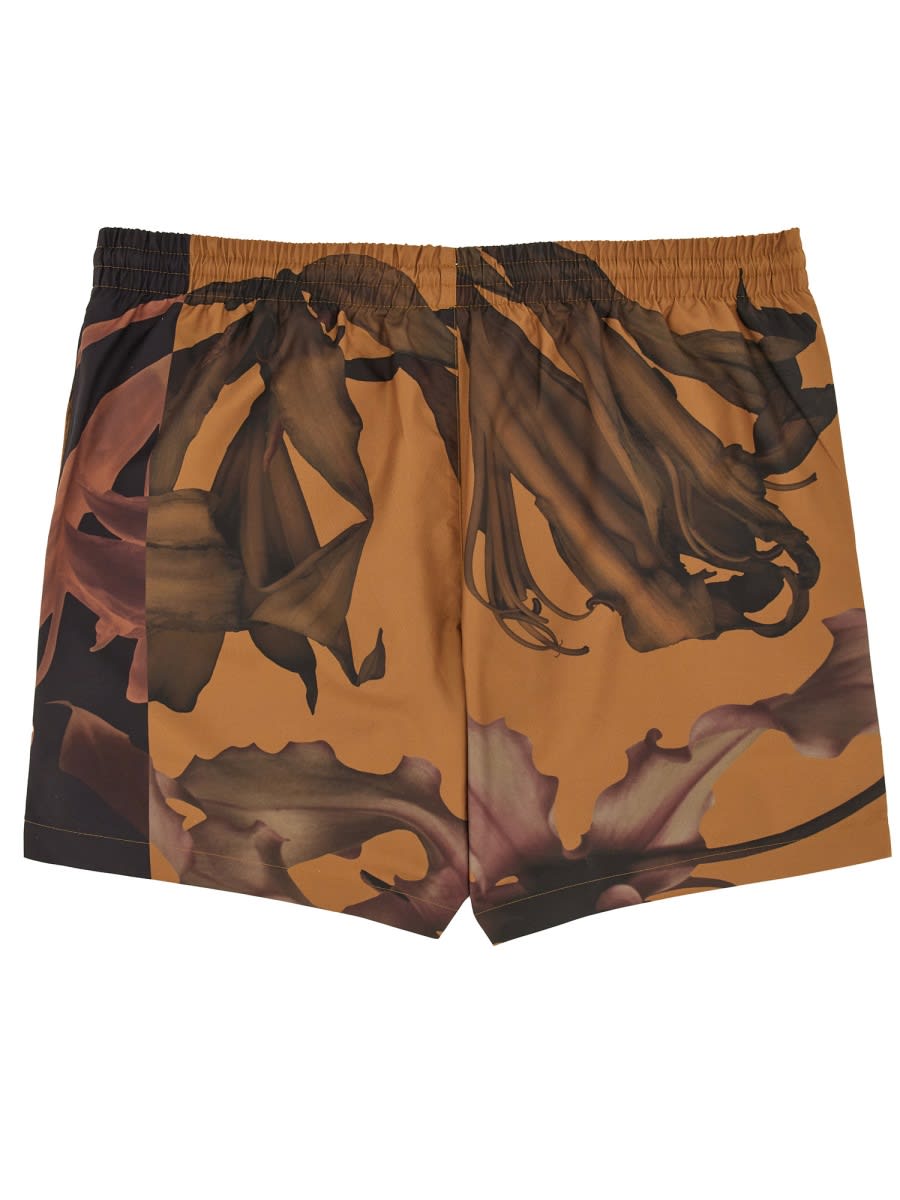 Dries Van Noten All Over Printed Swimwear With Elastic Waist In Multi