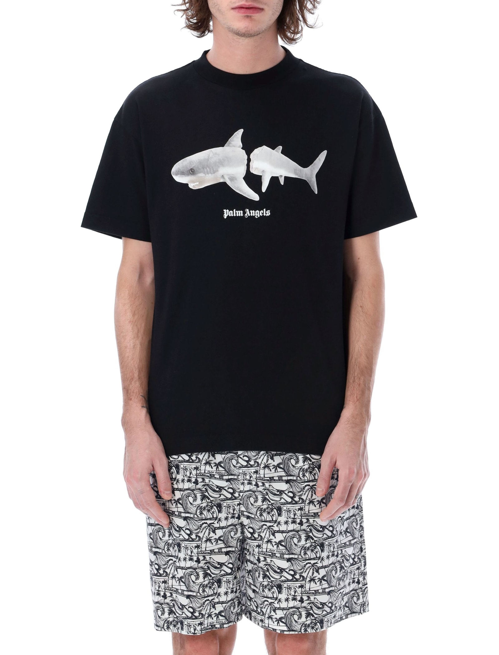 Palm Angels White Shark Classic T-shirt