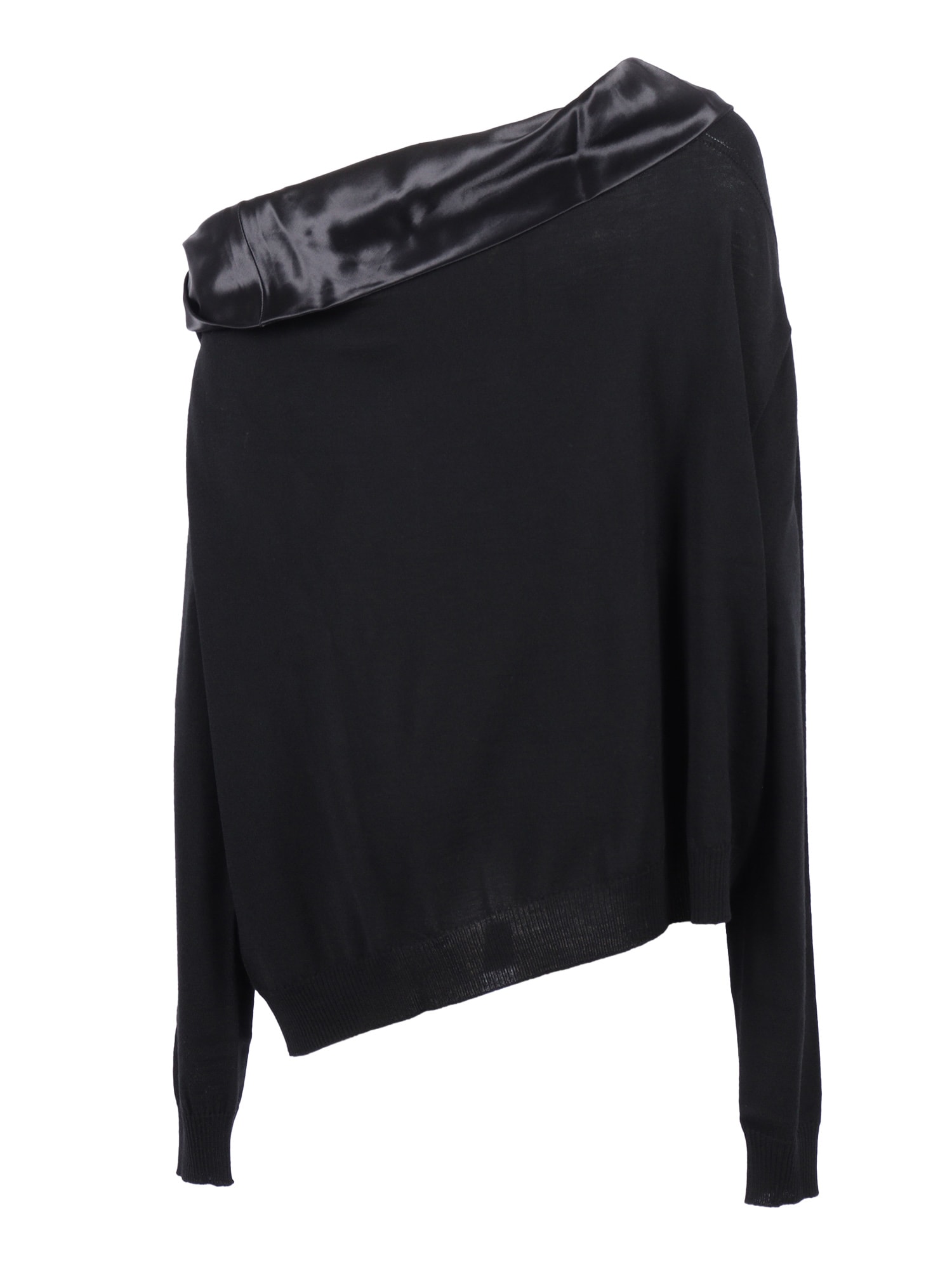 Alberta Ferretti Alberta Ferreti Wool And Cashmere Sweater In Black