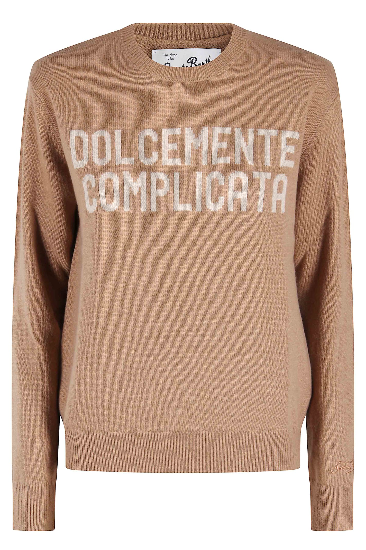 Mc2 Saint Barth New Crewneck Sweater In Brown