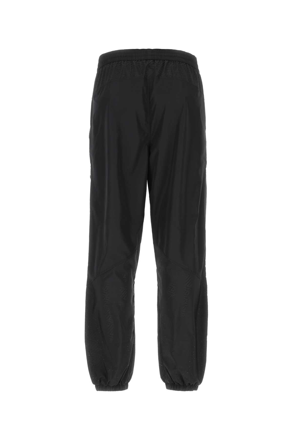 VERSACE BLACK POLYESTER JOGGERS