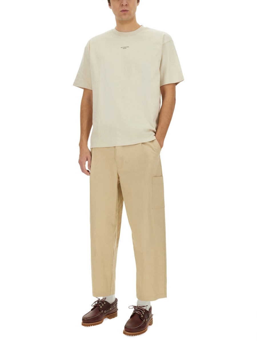 Drôle De Monsieur Cropped Pants In Neutral