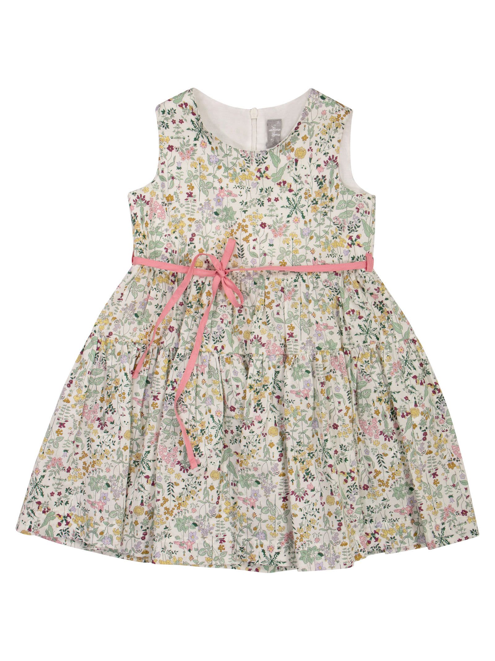 Il Gufo Kids' Liberty Fabrics Cotton Sleeveless Dress In Multicolor