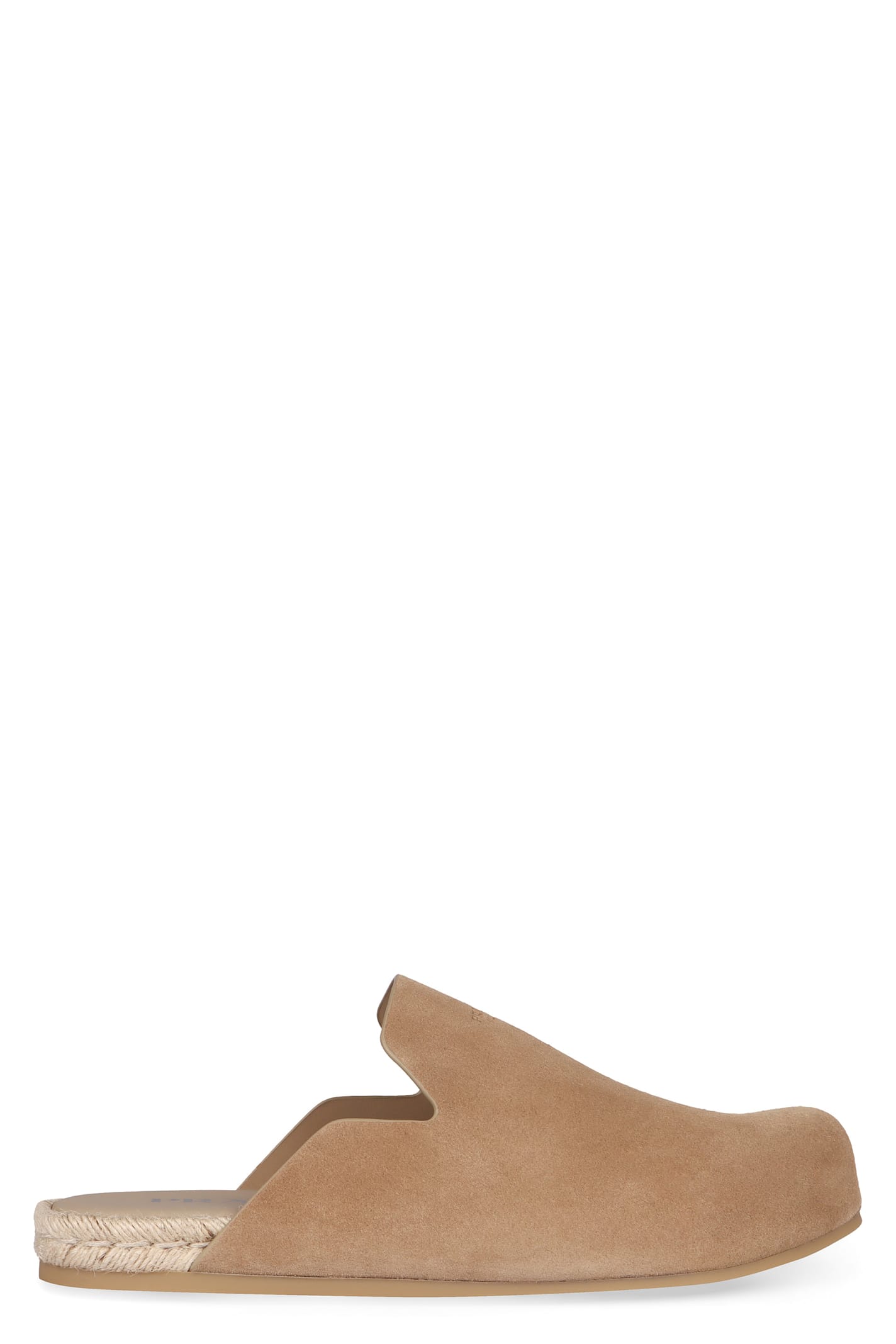 Prada Suede Leather Sabots