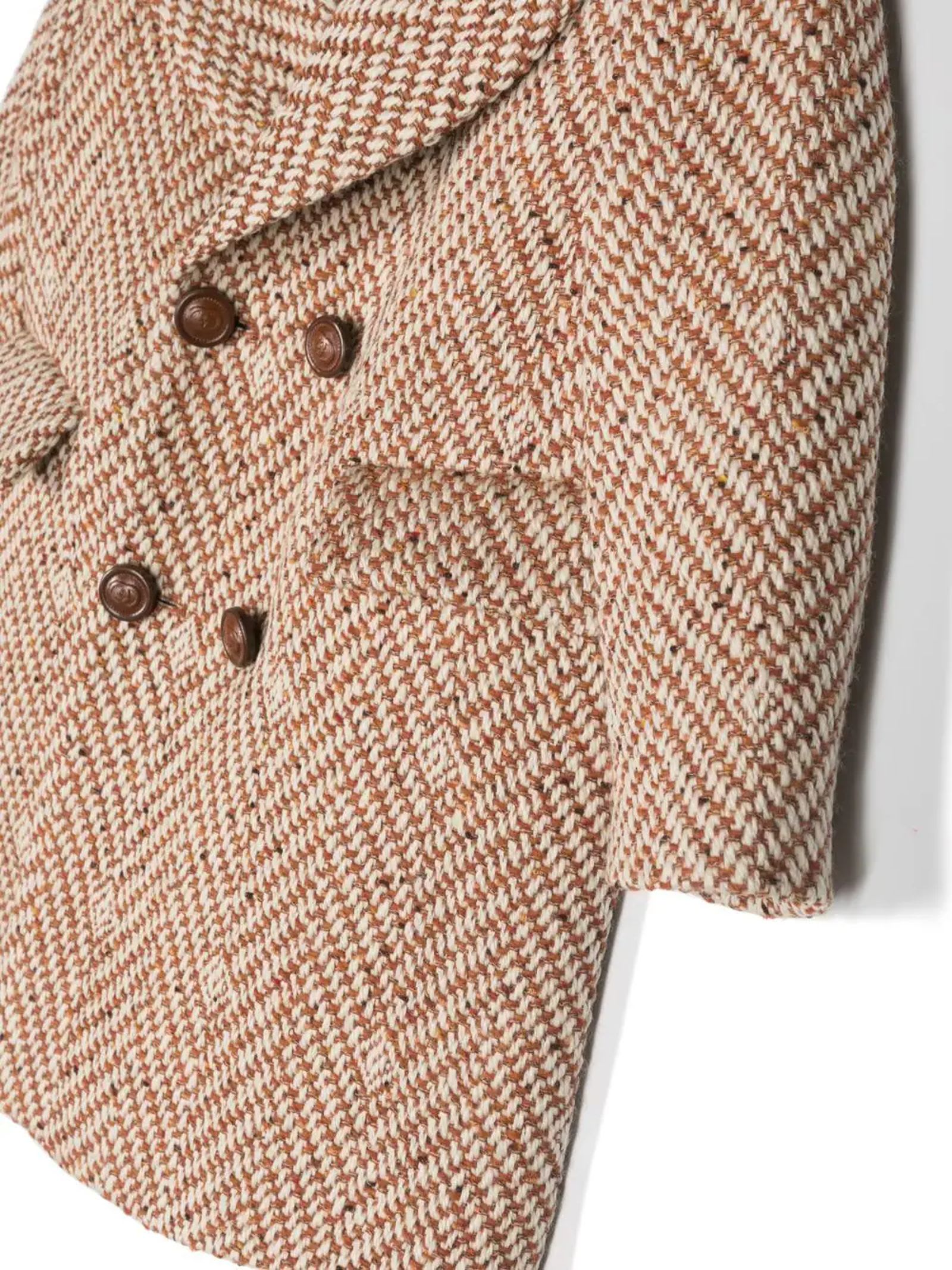 Shop Gucci Brown Cotton Coat In Beige