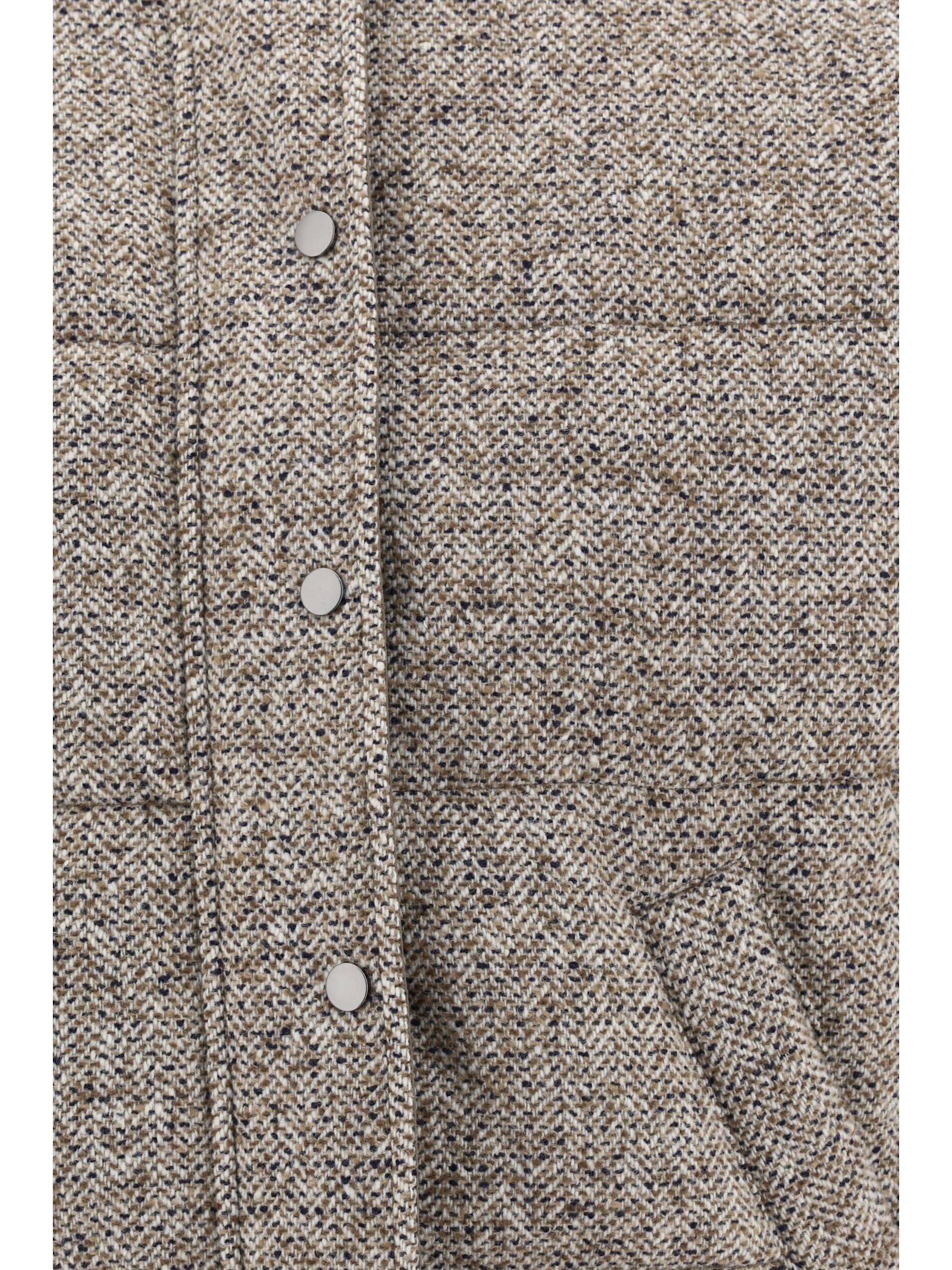 Brunello Cucinelli Reversible Down Jacket In Brown