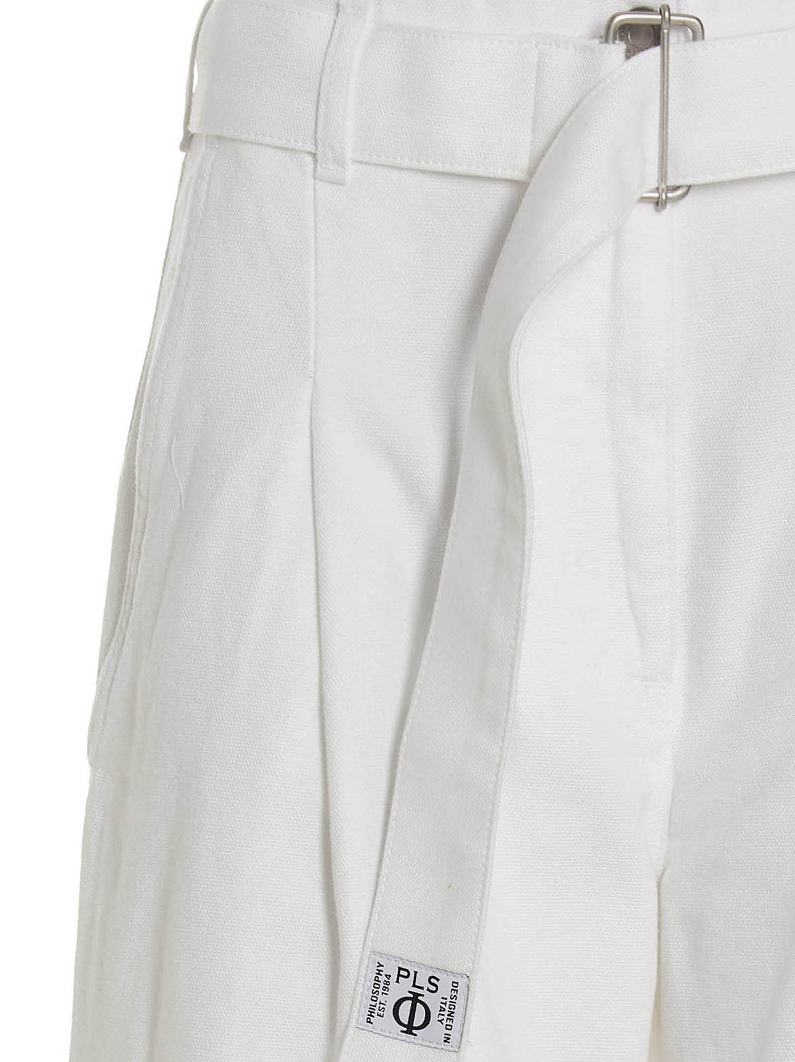 Shop Philosophy Di Lorenzo Serafini Belted Jeans In White
