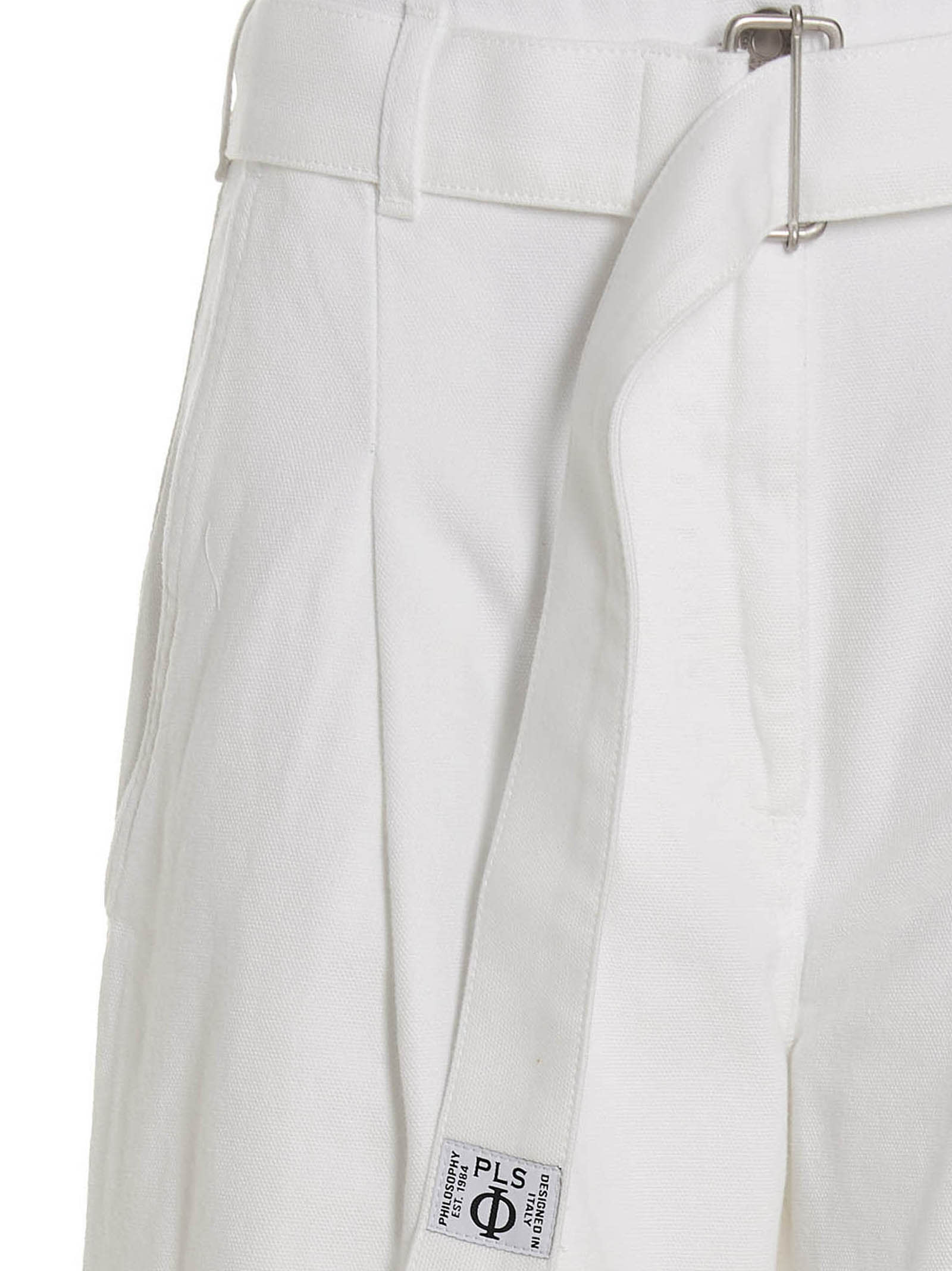 Shop Philosophy Di Lorenzo Serafini Belted Jeans In White