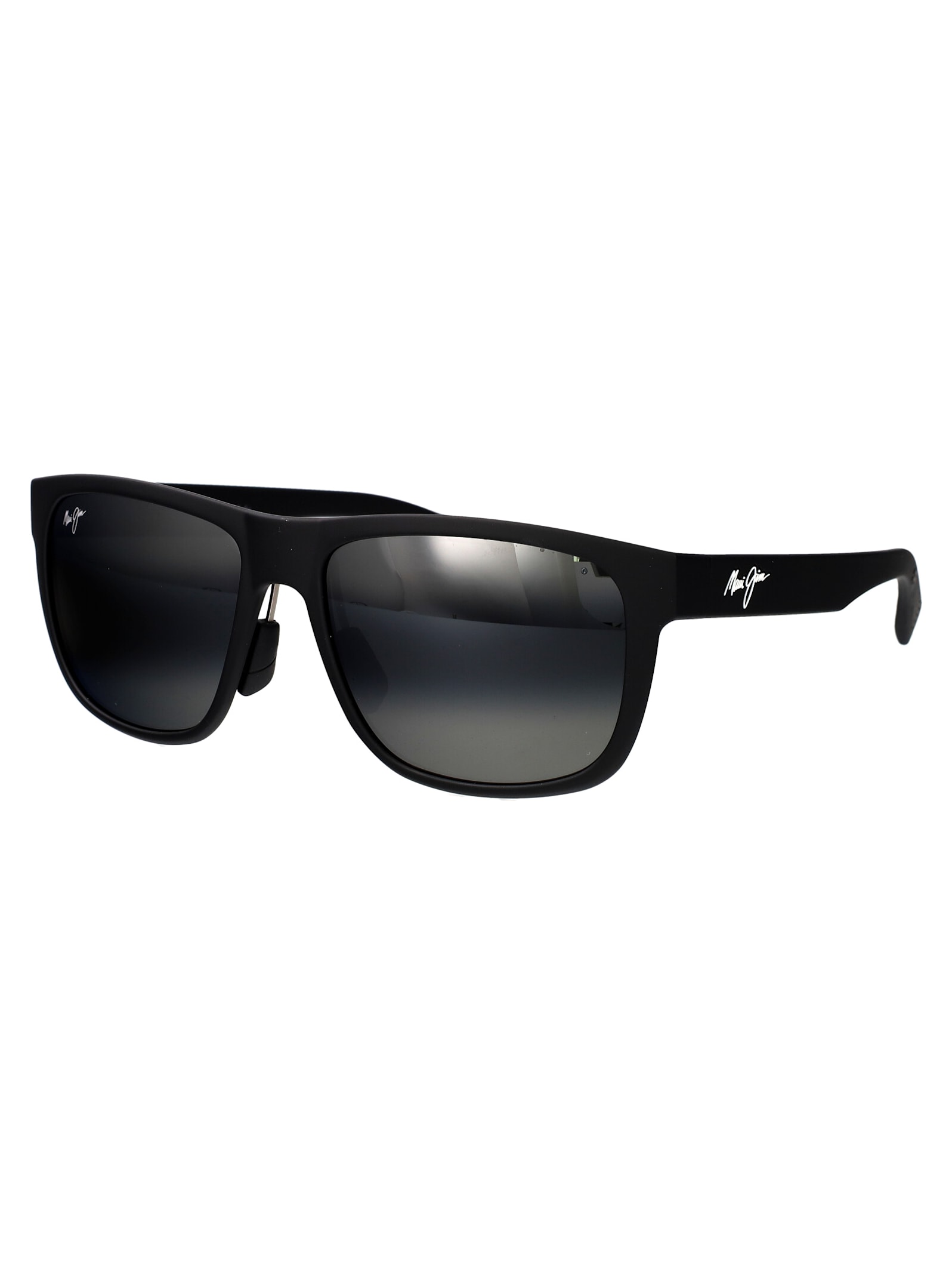 Shop Maui Jim Puakea Sunglasses In Matte Black