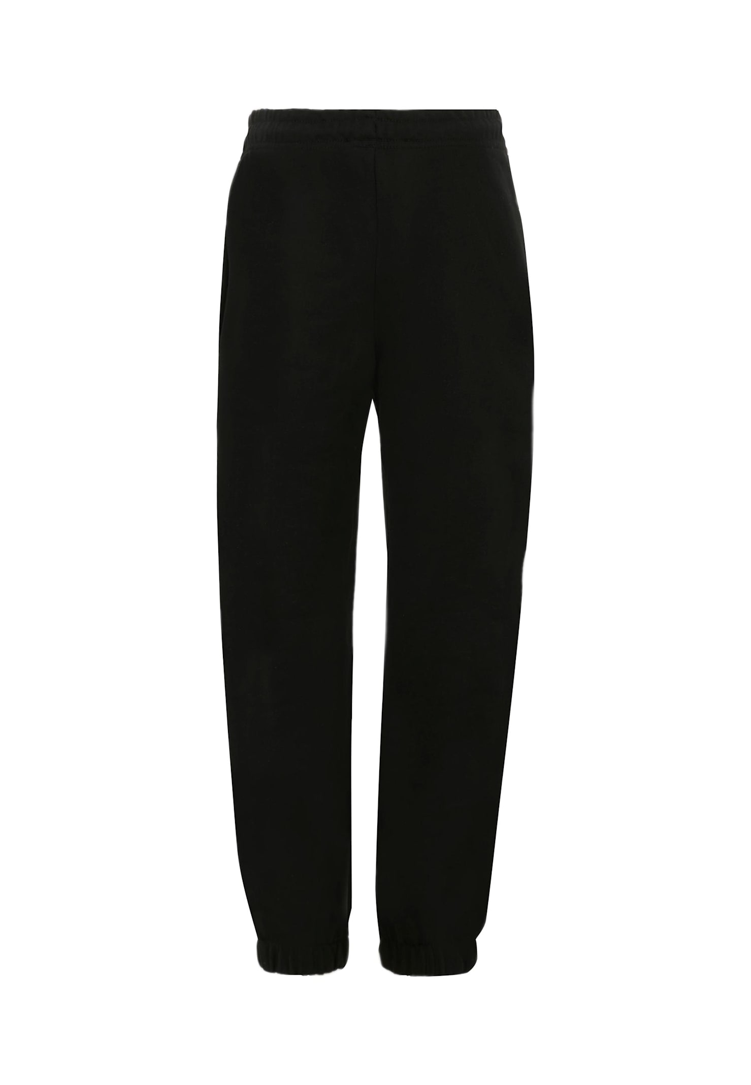 Msgm Black Trousers For Boy With Logo In Black