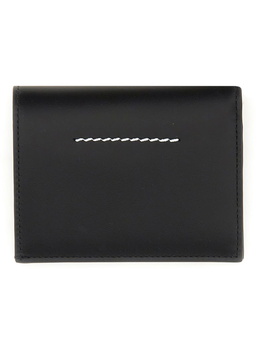 Shop Mm6 Maison Margiela Wallet With Logo In Black