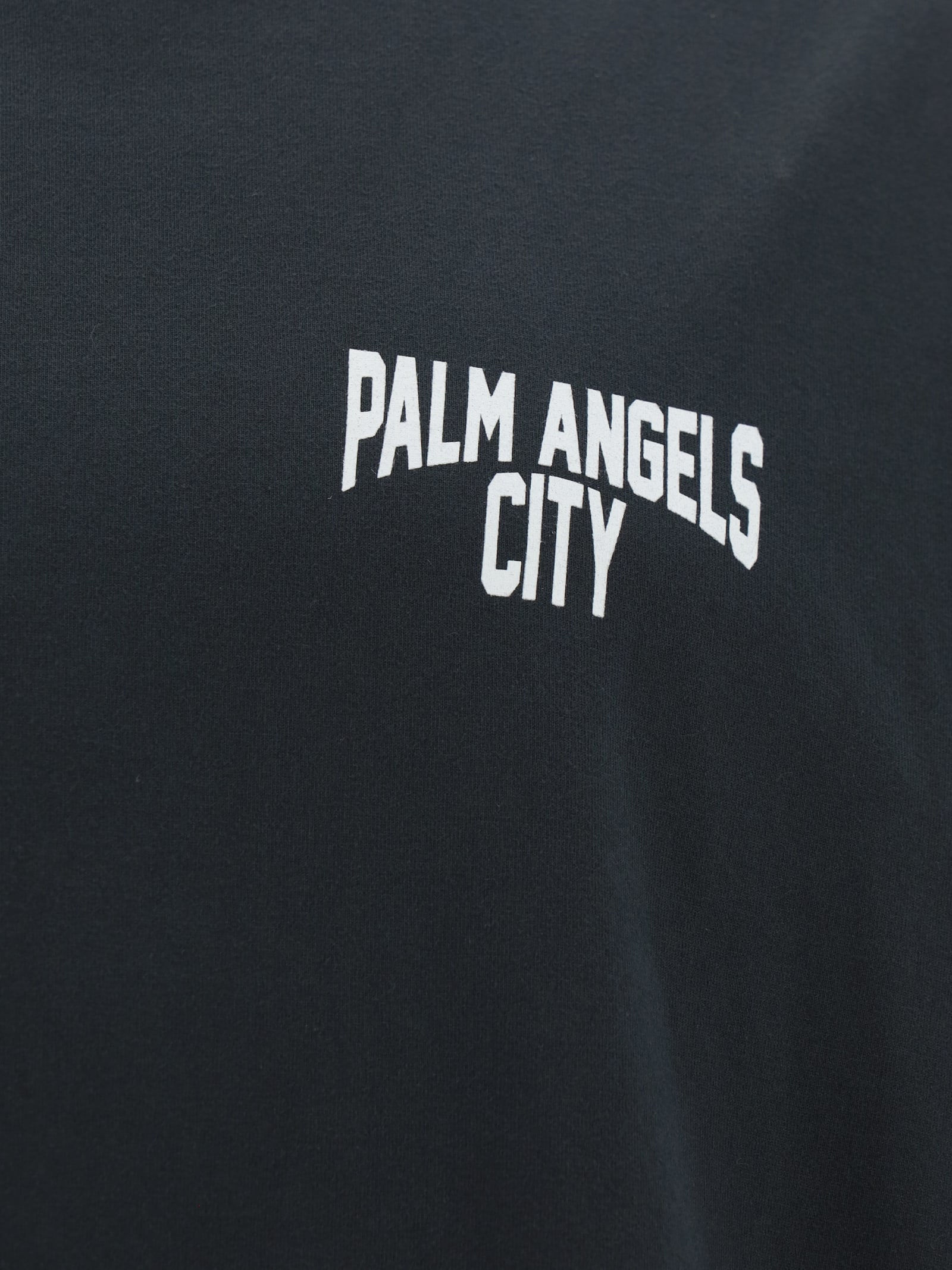 Shop Palm Angels T-shirt In Dark Grey White