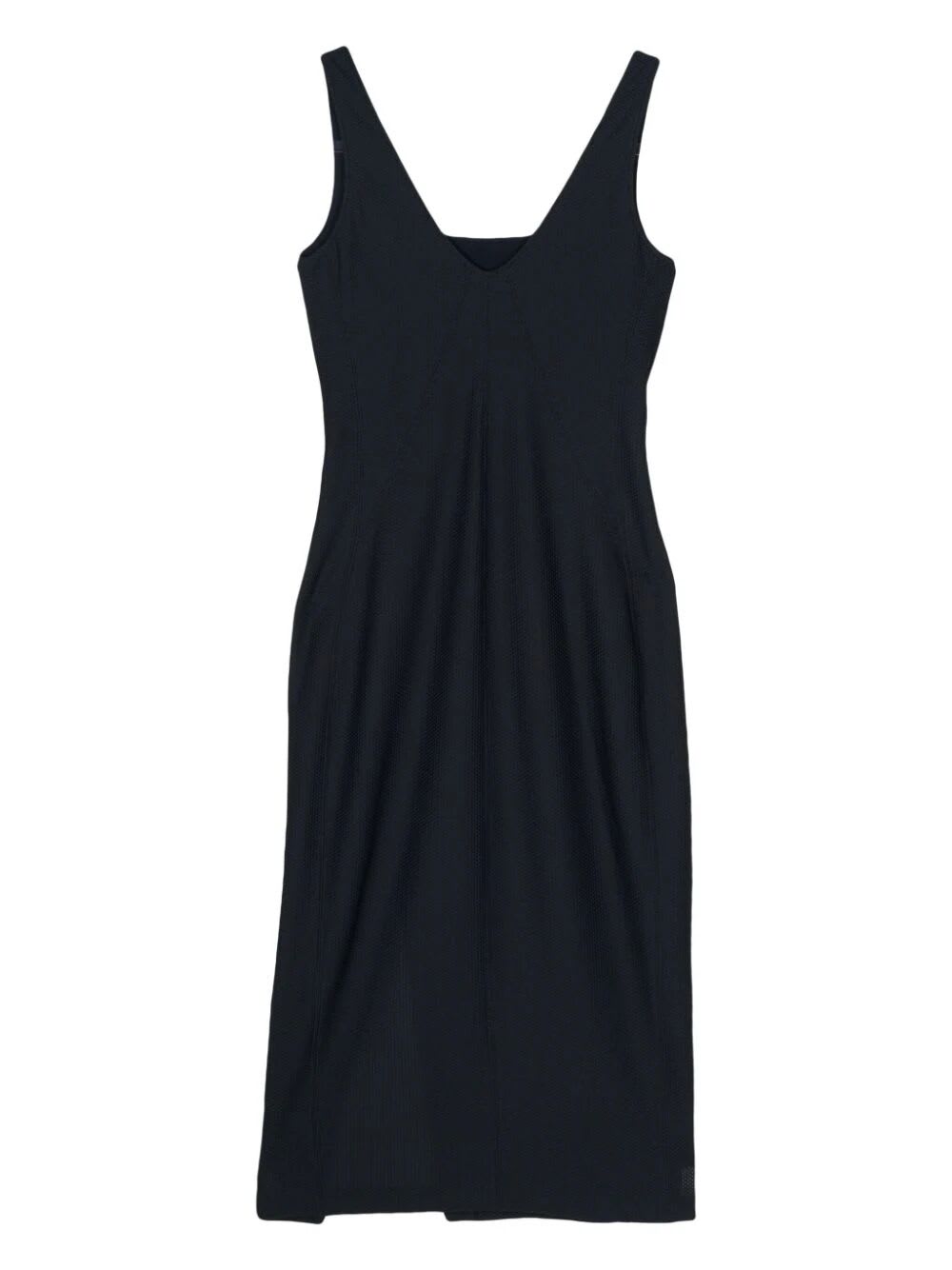 Shop Seventy Sleeveless Longuette Dress In Blue