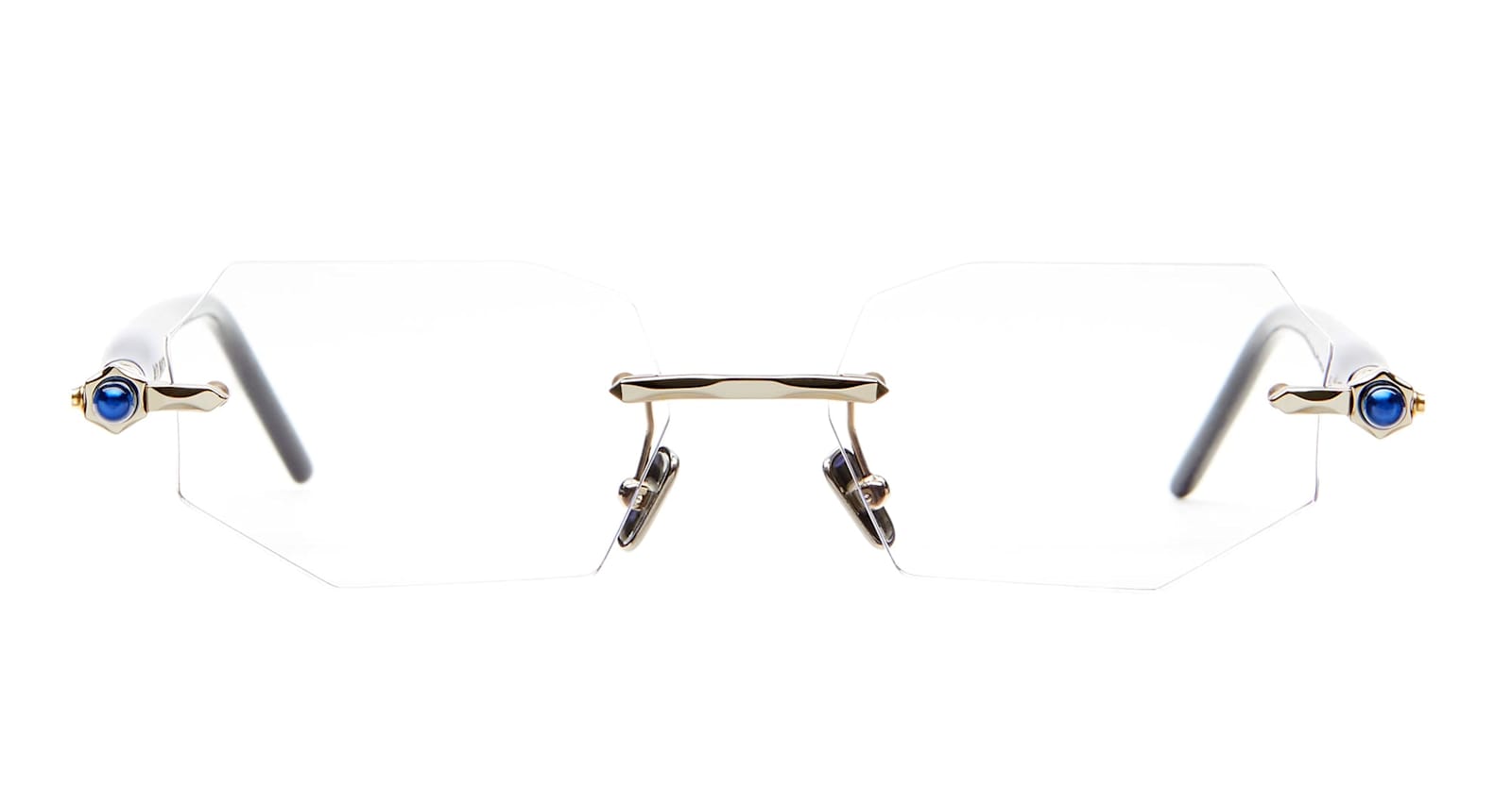 Mask P63 - Light Gold / Blue Rx Glasses