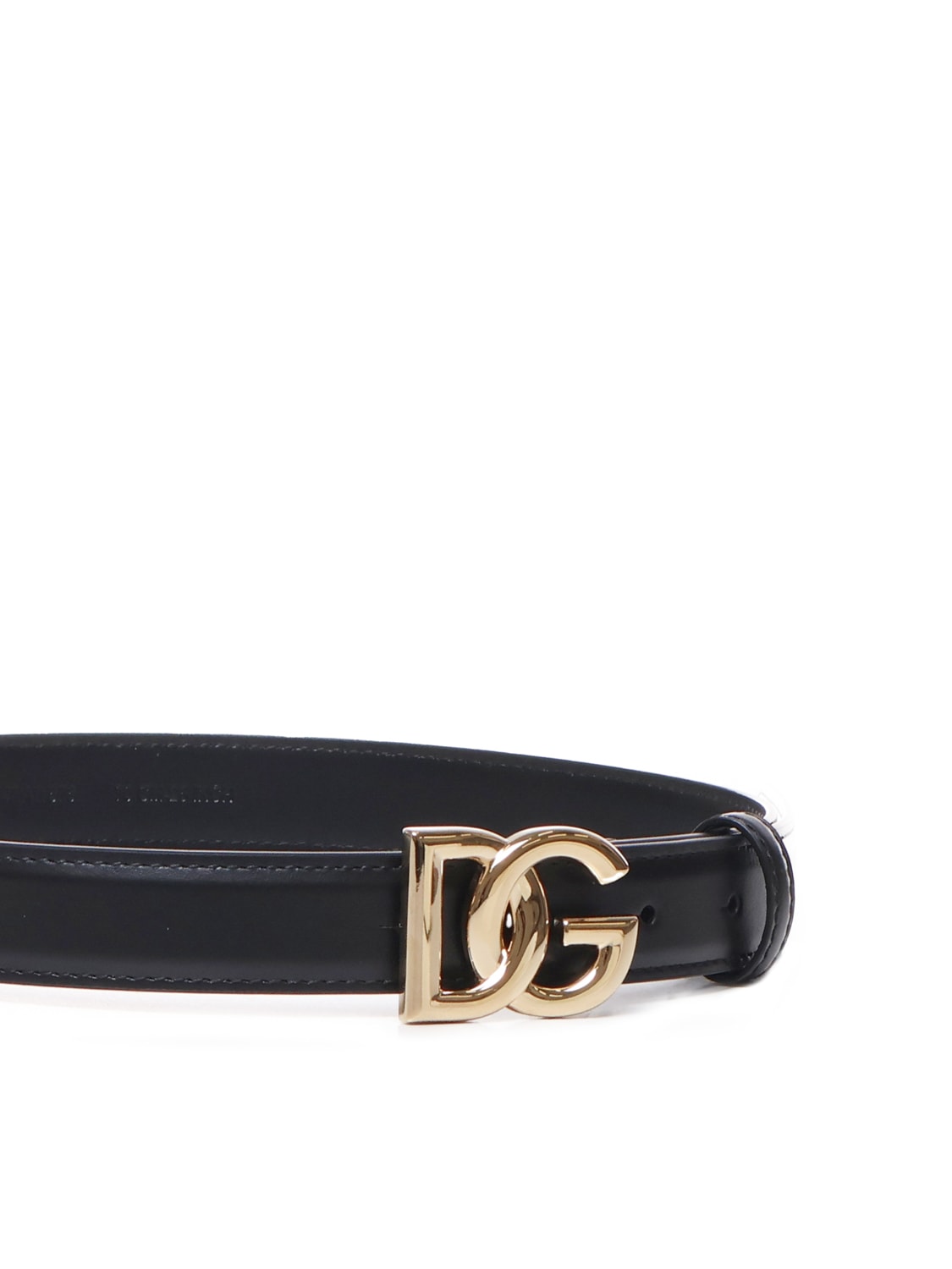 Shop Dolce & Gabbana Woven Logo Belt In Black