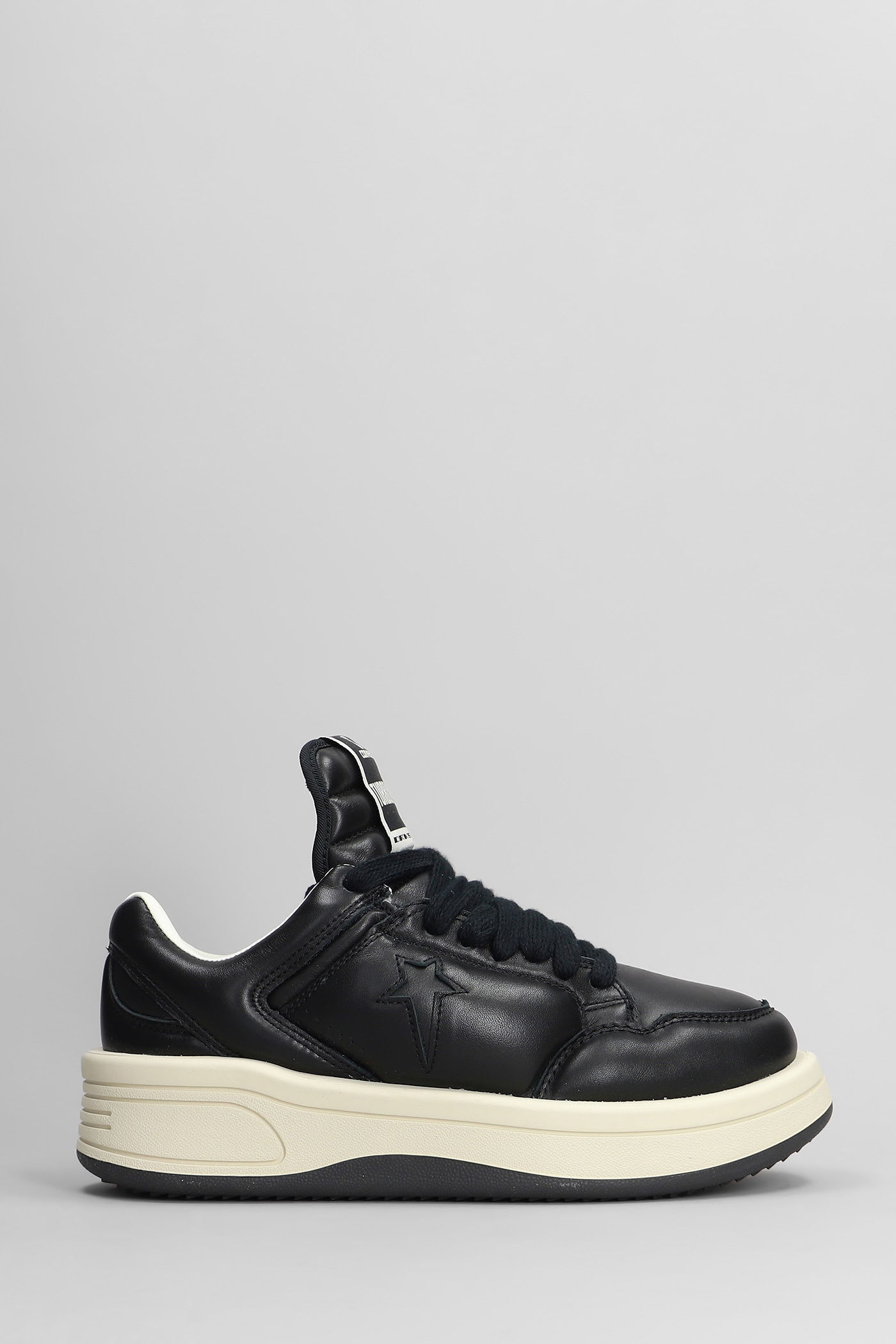 Turbowpn Ox Sneakers In Black Leather