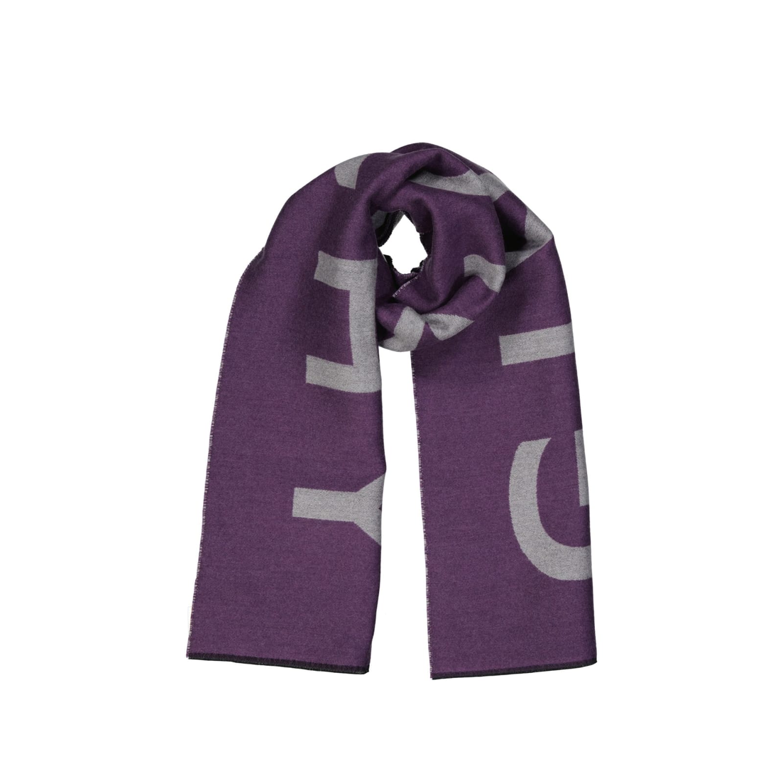 Shop Givenchy Wool Logo Scarf In Purple
