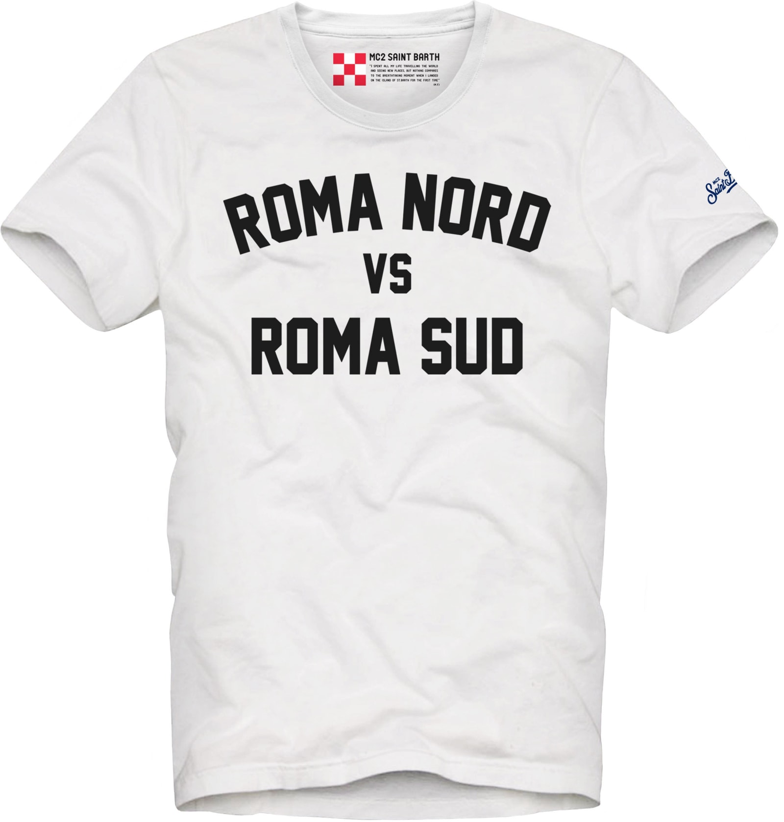 MC2 Saint Barth Roma Sud Vs Roma Nord Printed Man T-shirt