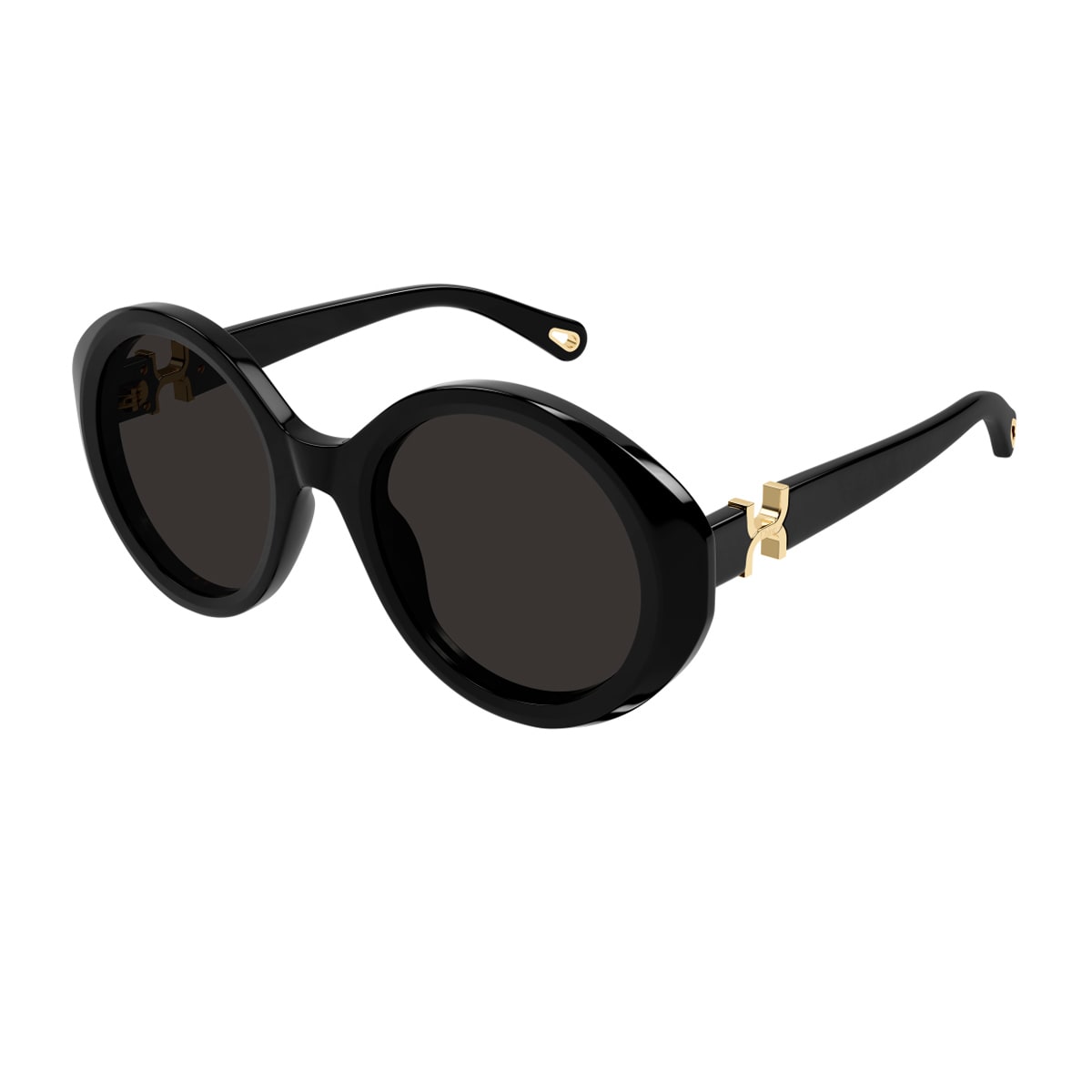 Chloé Eyewear Round Frame Sunglasses In Black