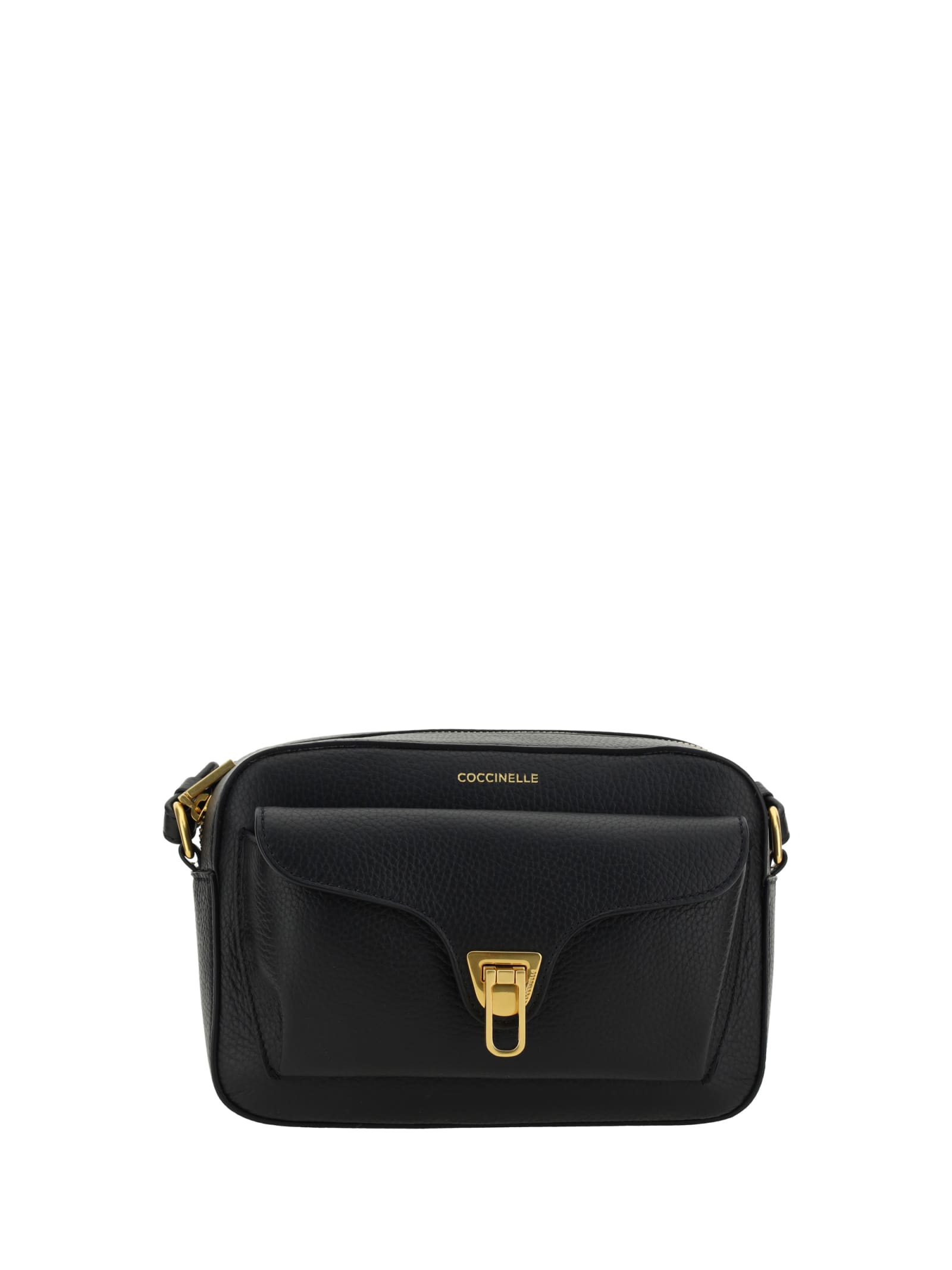 Shop Coccinelle Beat Soft Shoulder Bag In Noir