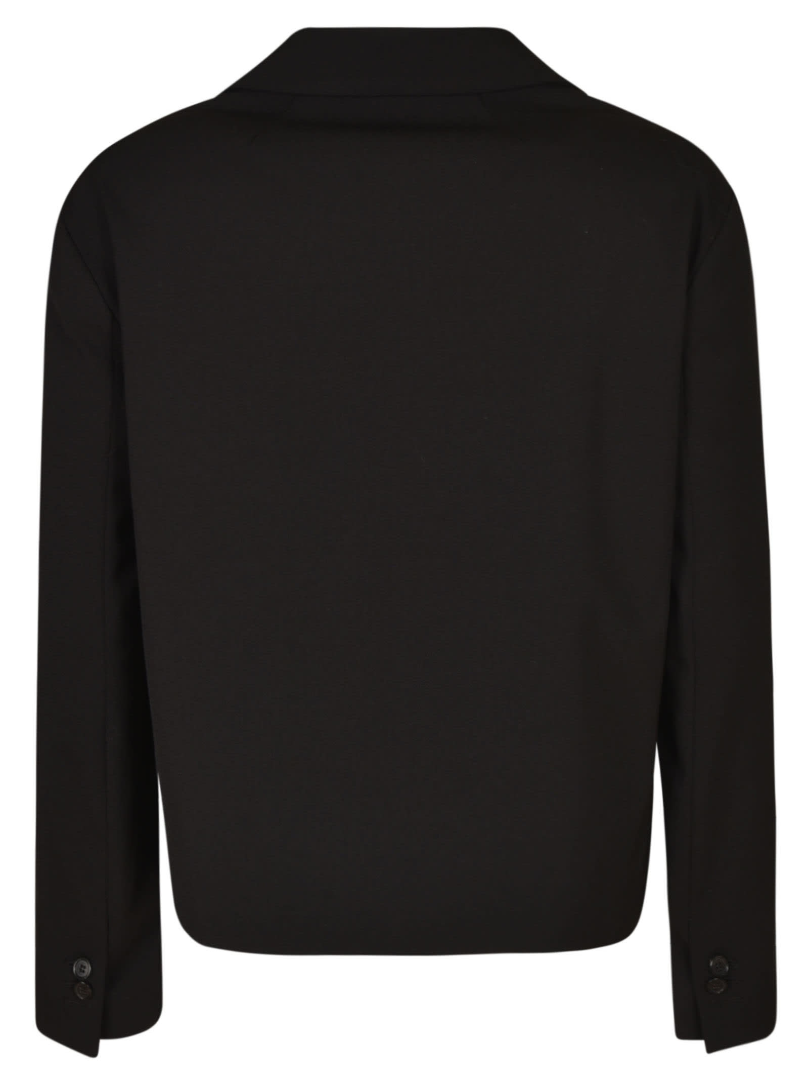 Shop Alberto Biani Classic Buttoned Jacket In Black