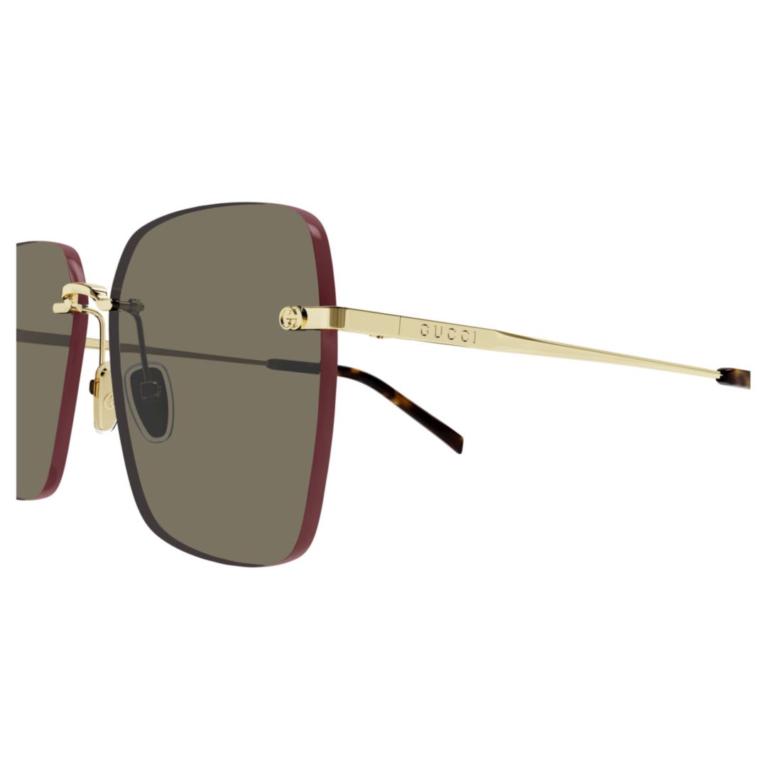 Gucci Gg1955sa-002gold-gold-brown In Gold