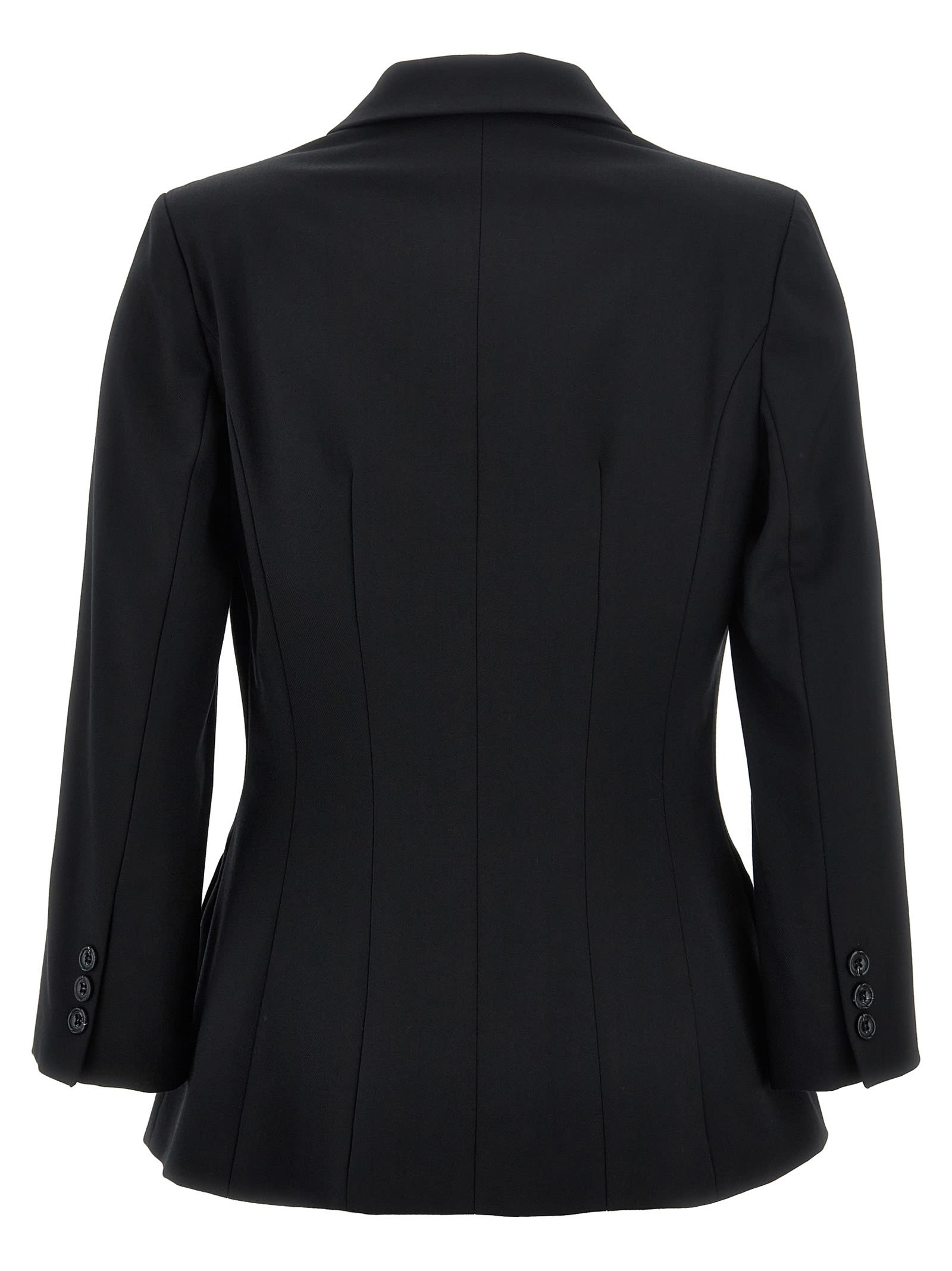 Shop Elisabetta Franchi Single-breasted Blazer In Black