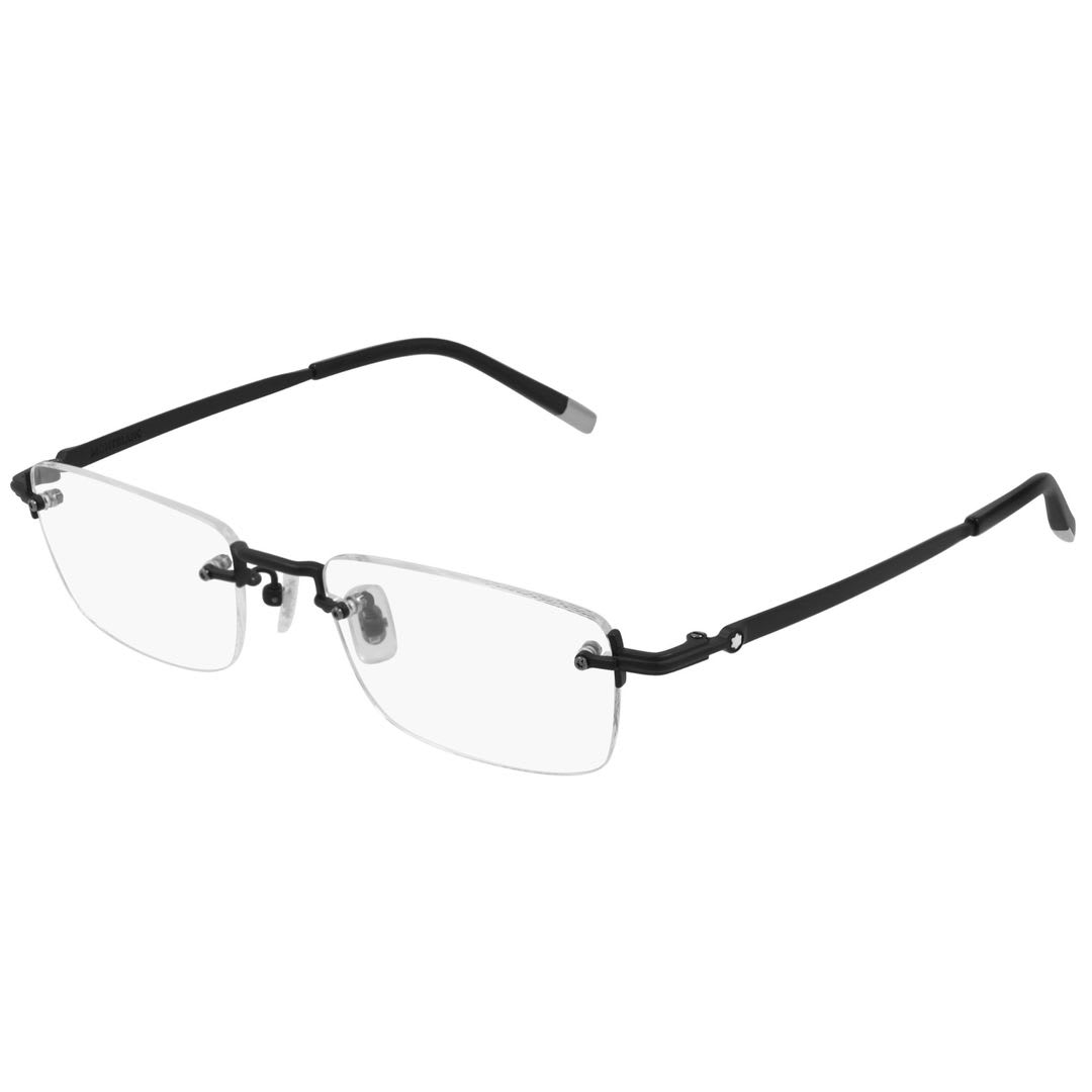 montblanc mb0132o001 black black transpare