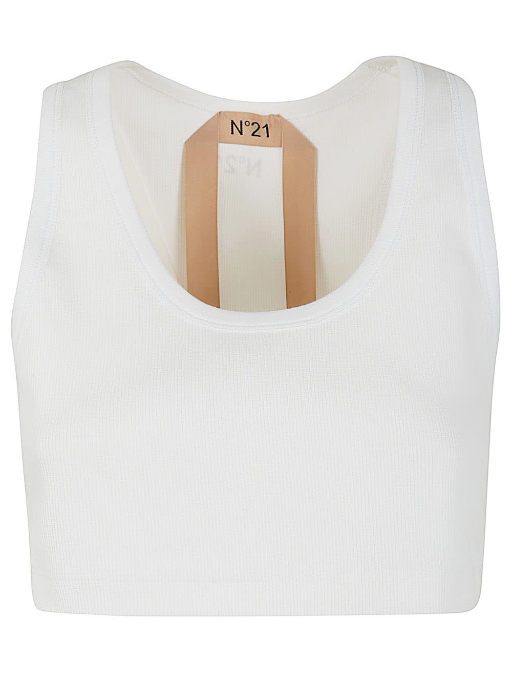Shop N°21 Jersey Top In Optic White