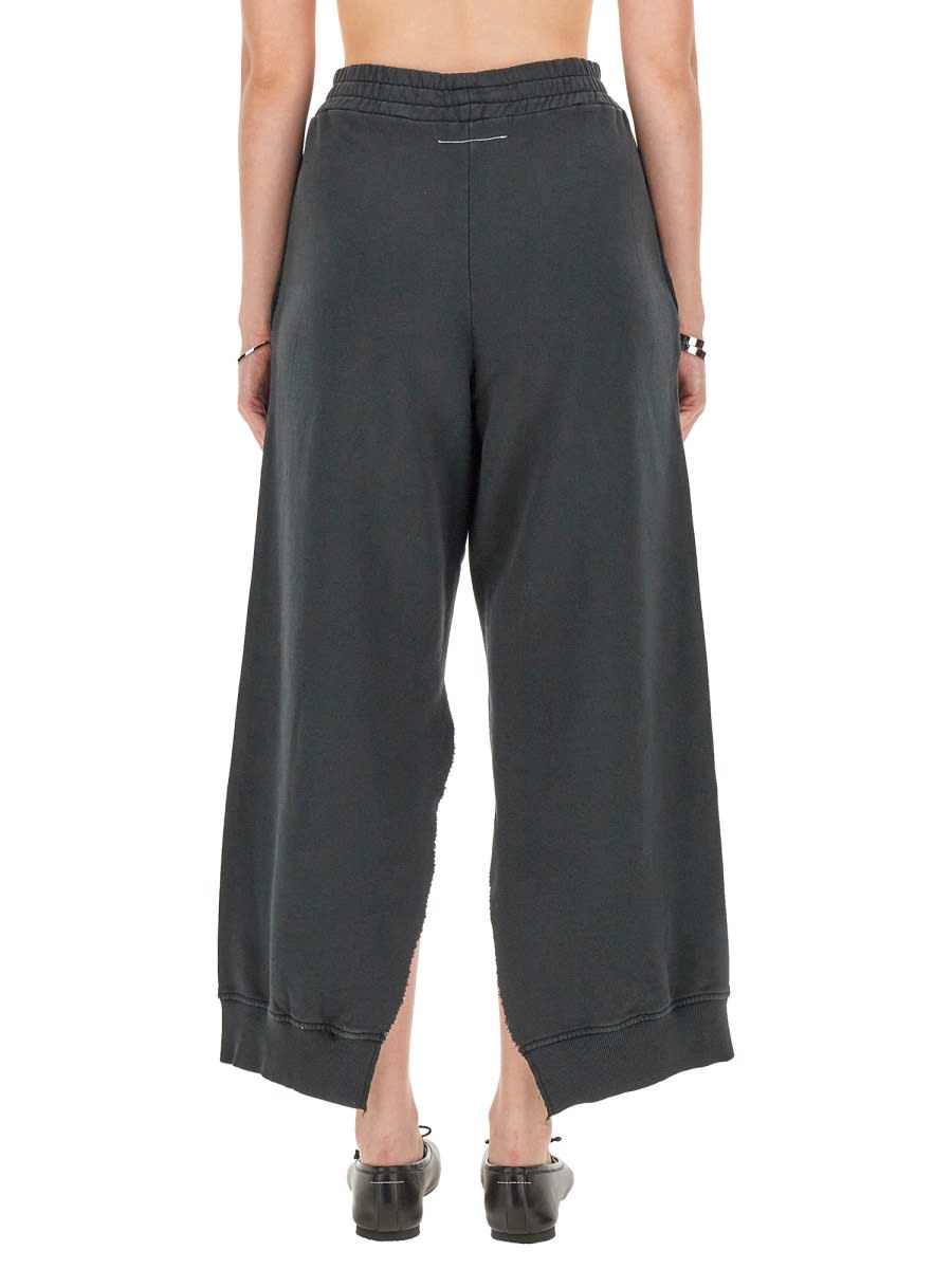 Shop Mm6 Maison Margiela Jogging Pants In Black