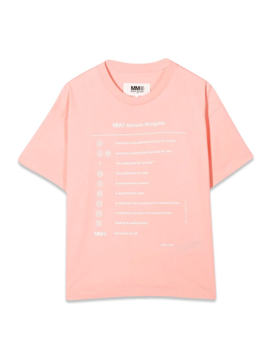 Shop Mm6 Maison Margiela T-shirt M/c In Pink