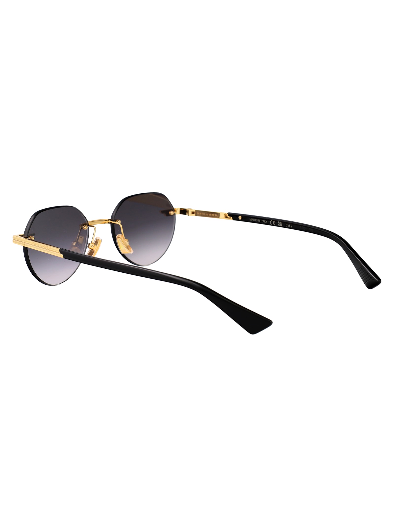 Bottega Veneta Glaze Rimless Sunglasses In Multi