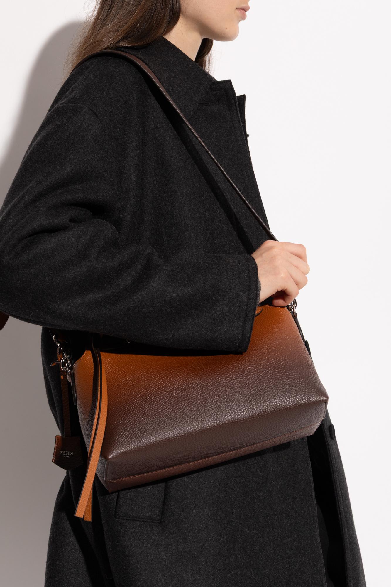 Fendi Handbag By The Way Soft Medium In Burgundy