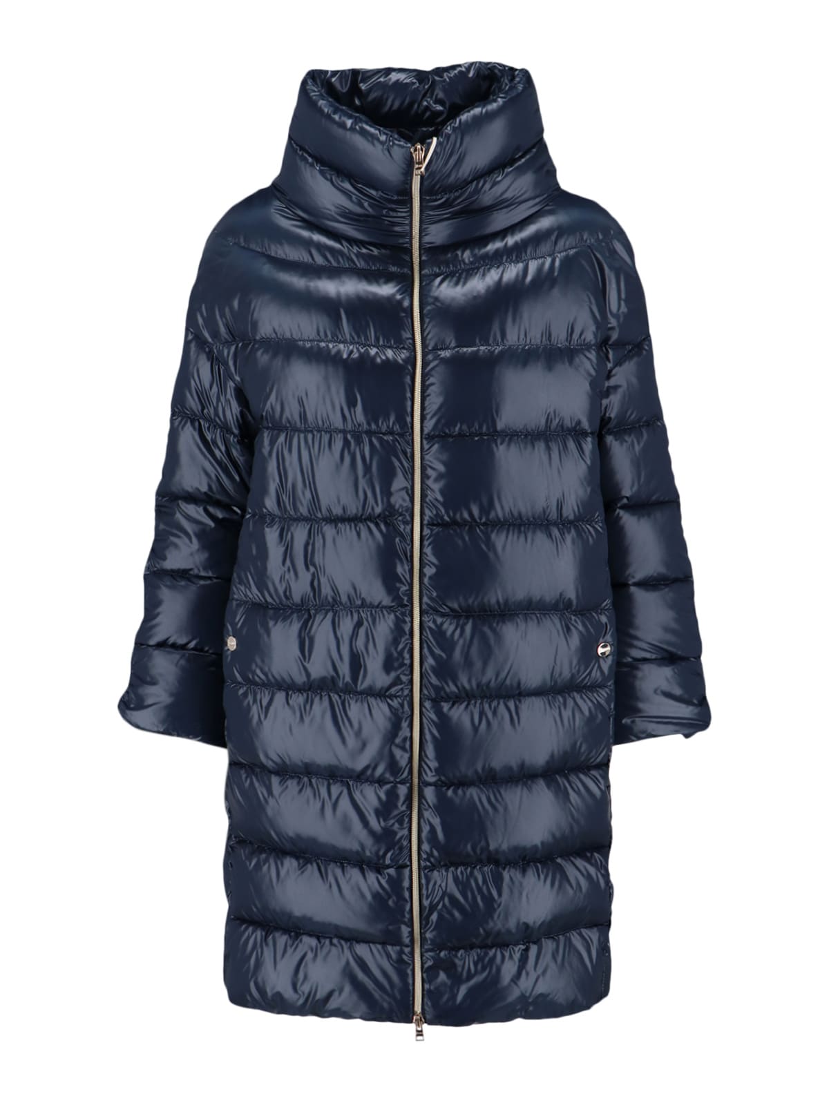 Herno Zip Down Jacket In Blue