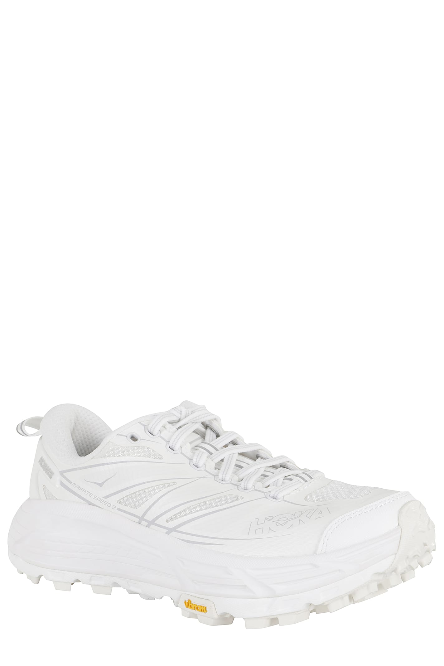 Hoka Mafate Speed 2 Panelled Mesh Sneakers In White