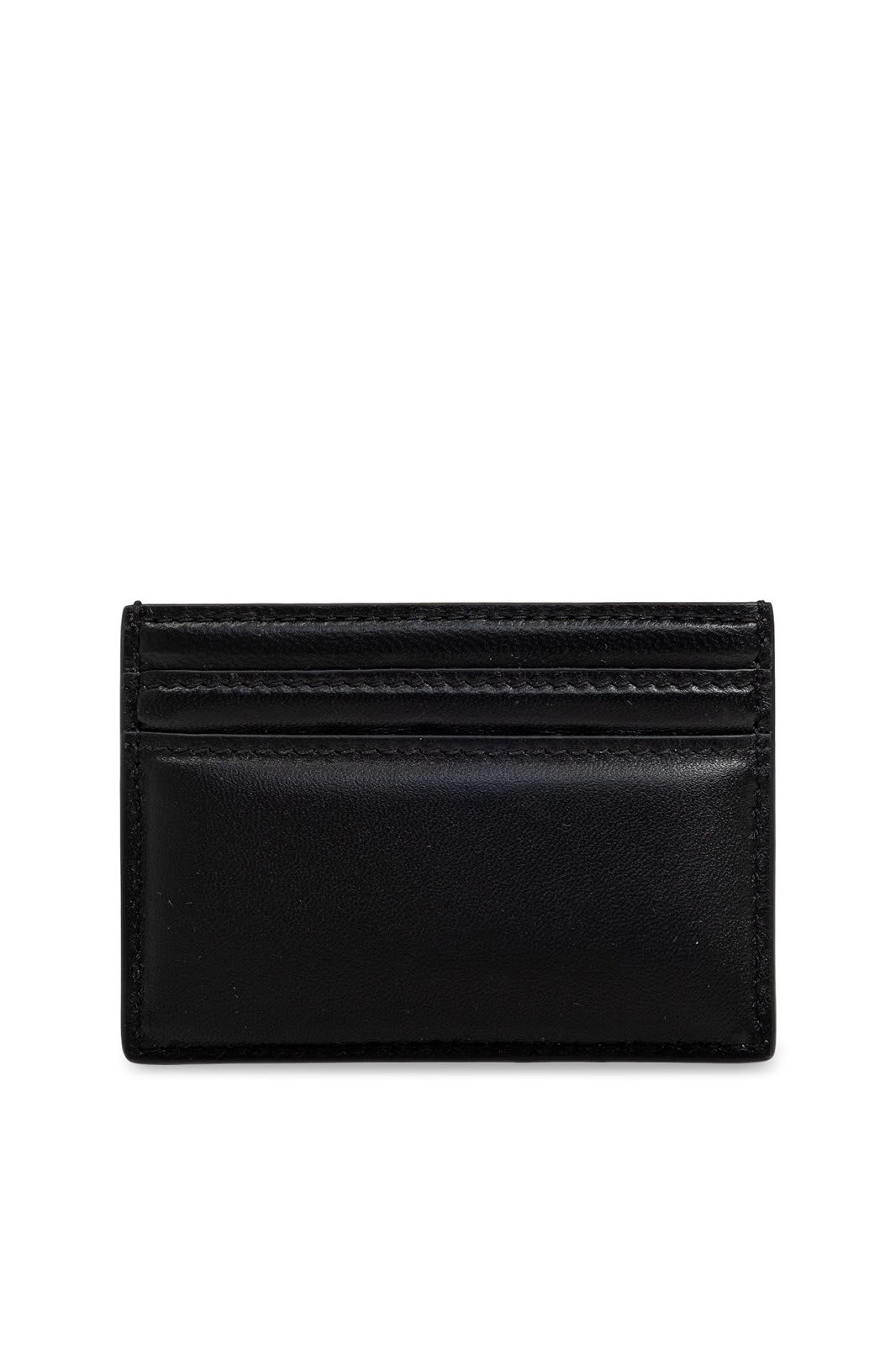 Shop Alexander Mcqueen Logo Plaque Card Case In Black