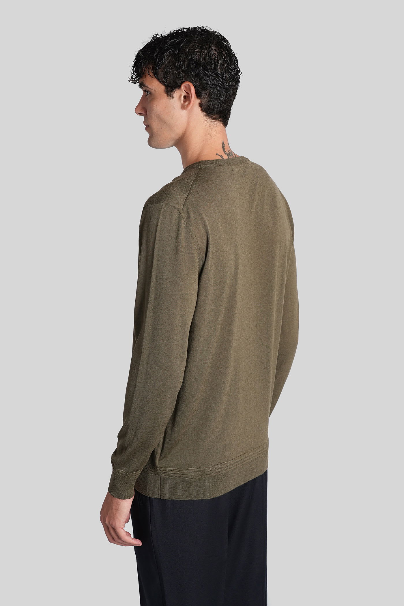 Barena Venezia Pevaron Polo In Green Wool In Green