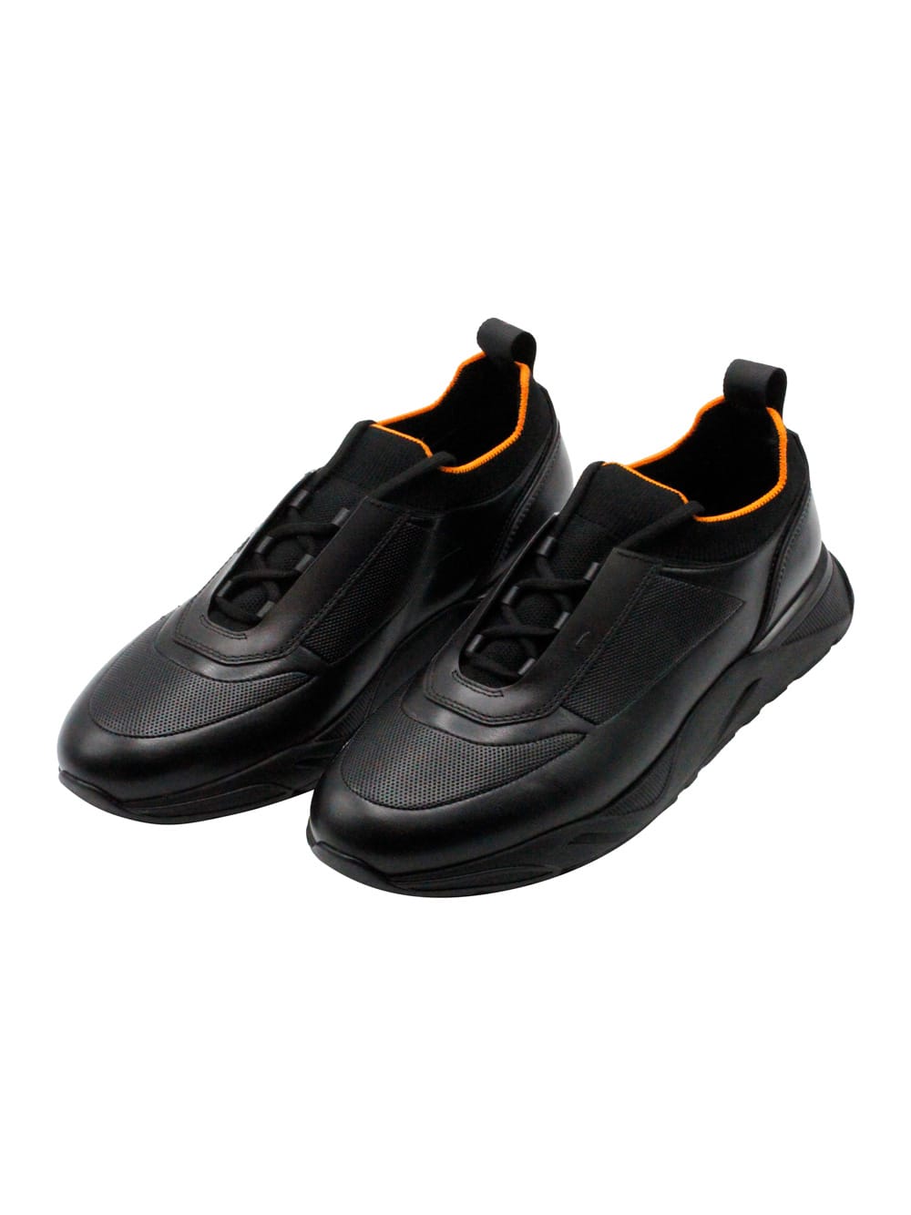 Shop Santoni Sneakers In Black