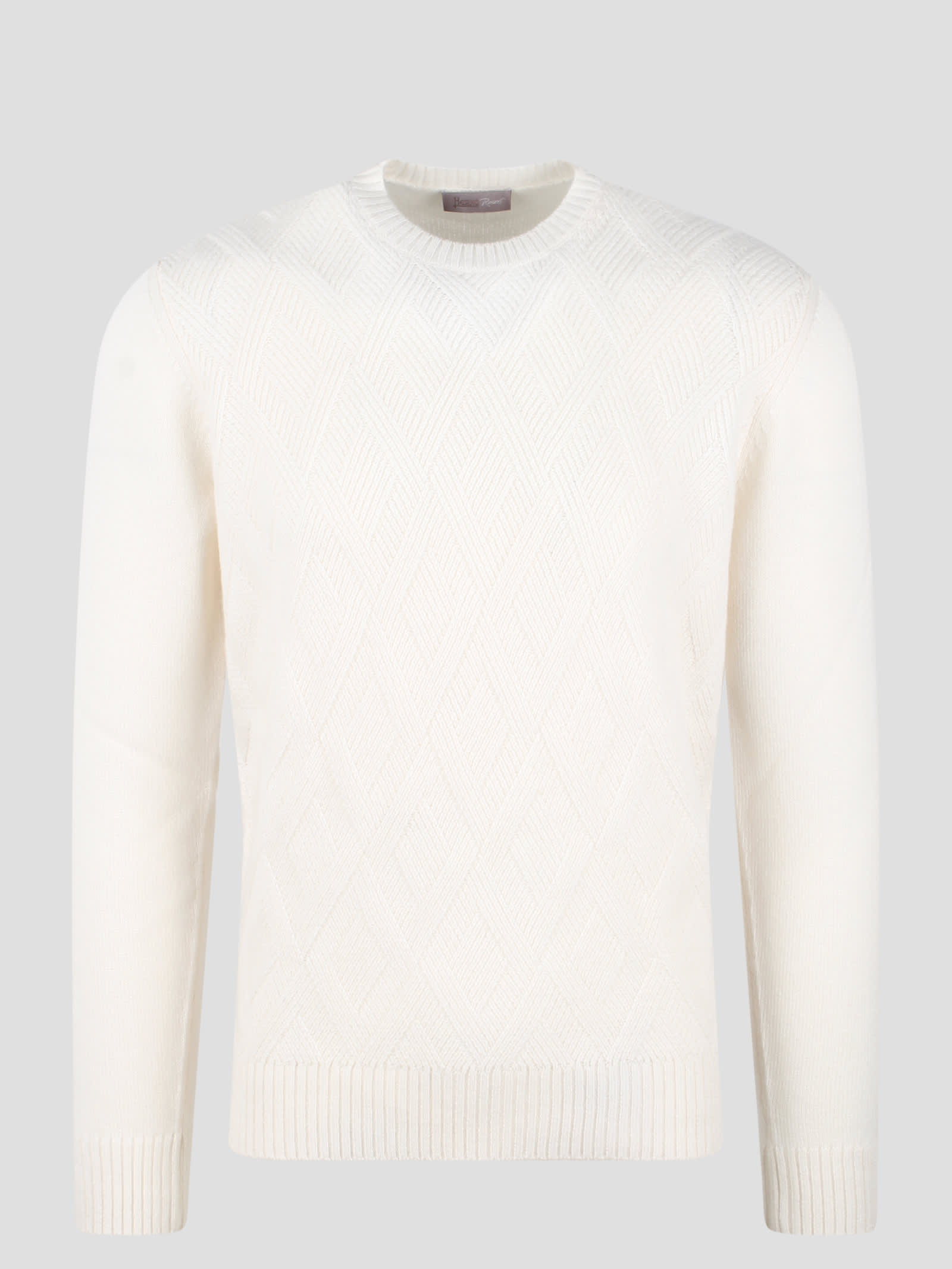 Herringbone Plain Cashmere Resort Sweater