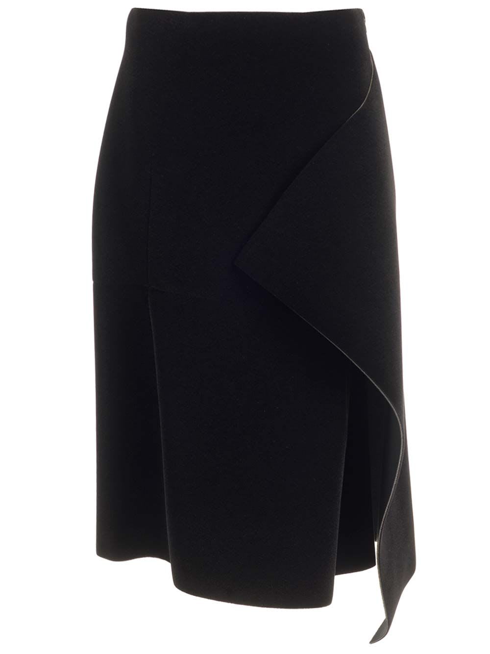 Shop Dries Van Noten 01940-serve 9190 W.k.skirt In Black