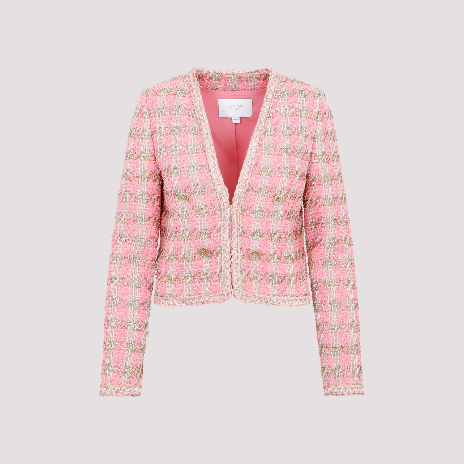 Shop Giambattista Valli Polyamide Jacket In Rose Gold