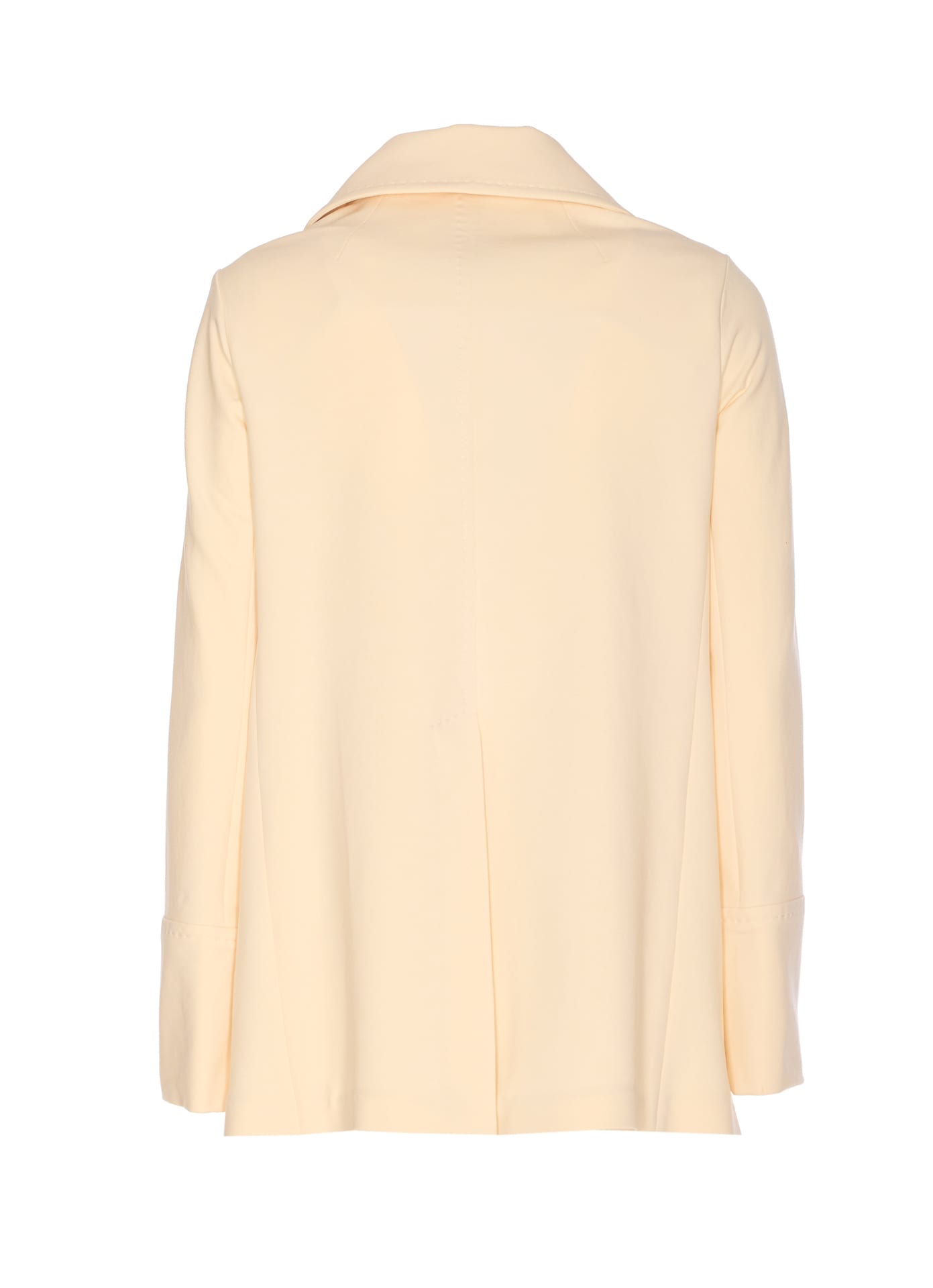 Shop Circolo 1901 Double Breasted Jacket In Beige