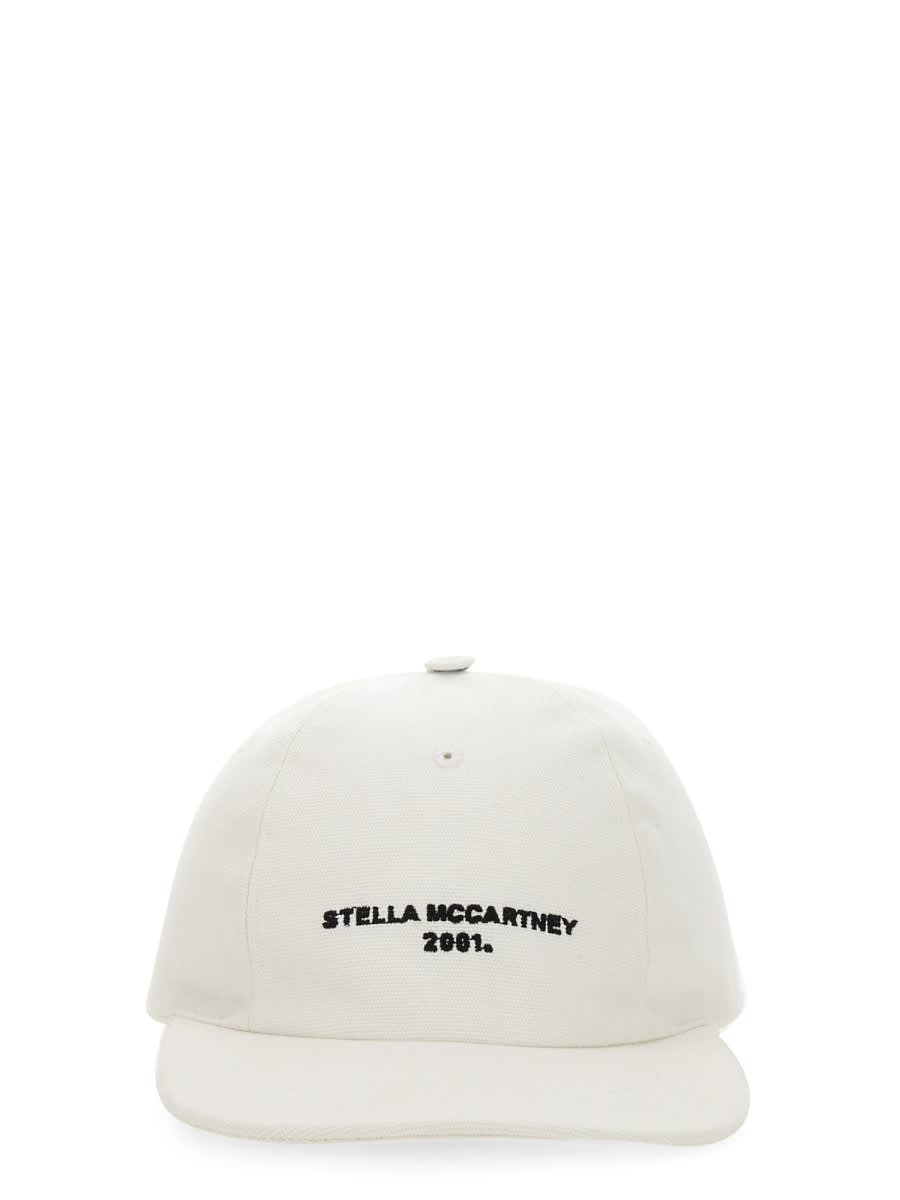 Stella Mccartney Baseball Hat With Logo Embroidery In White