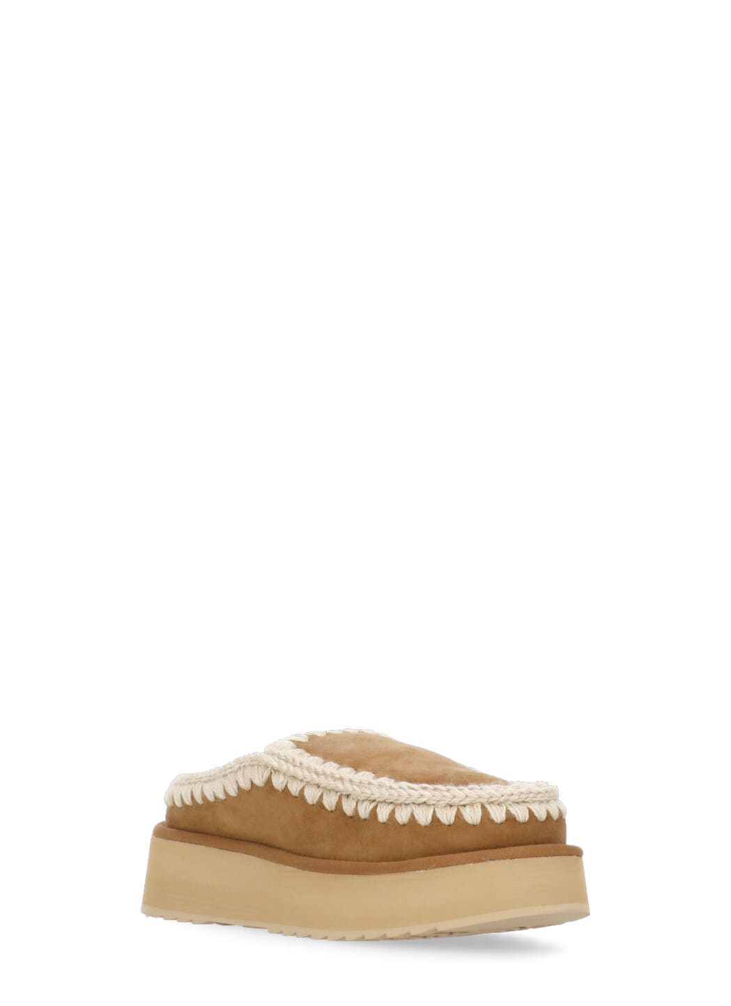 Shop Mou Clog Eskimo Platform Sabot  In Cognac