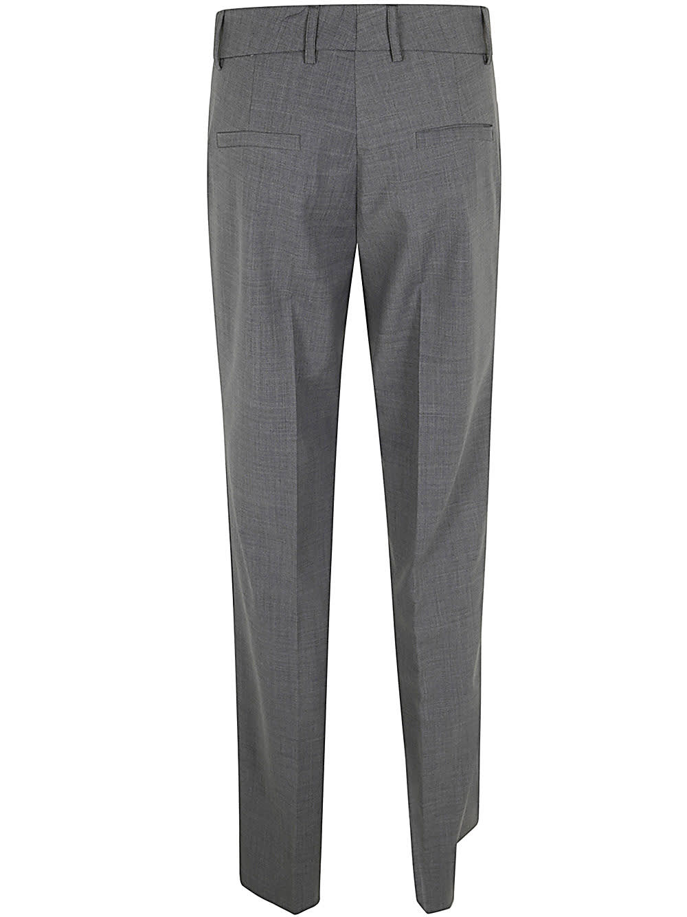 Shop Drhope Straight Trousers In Medium Grey