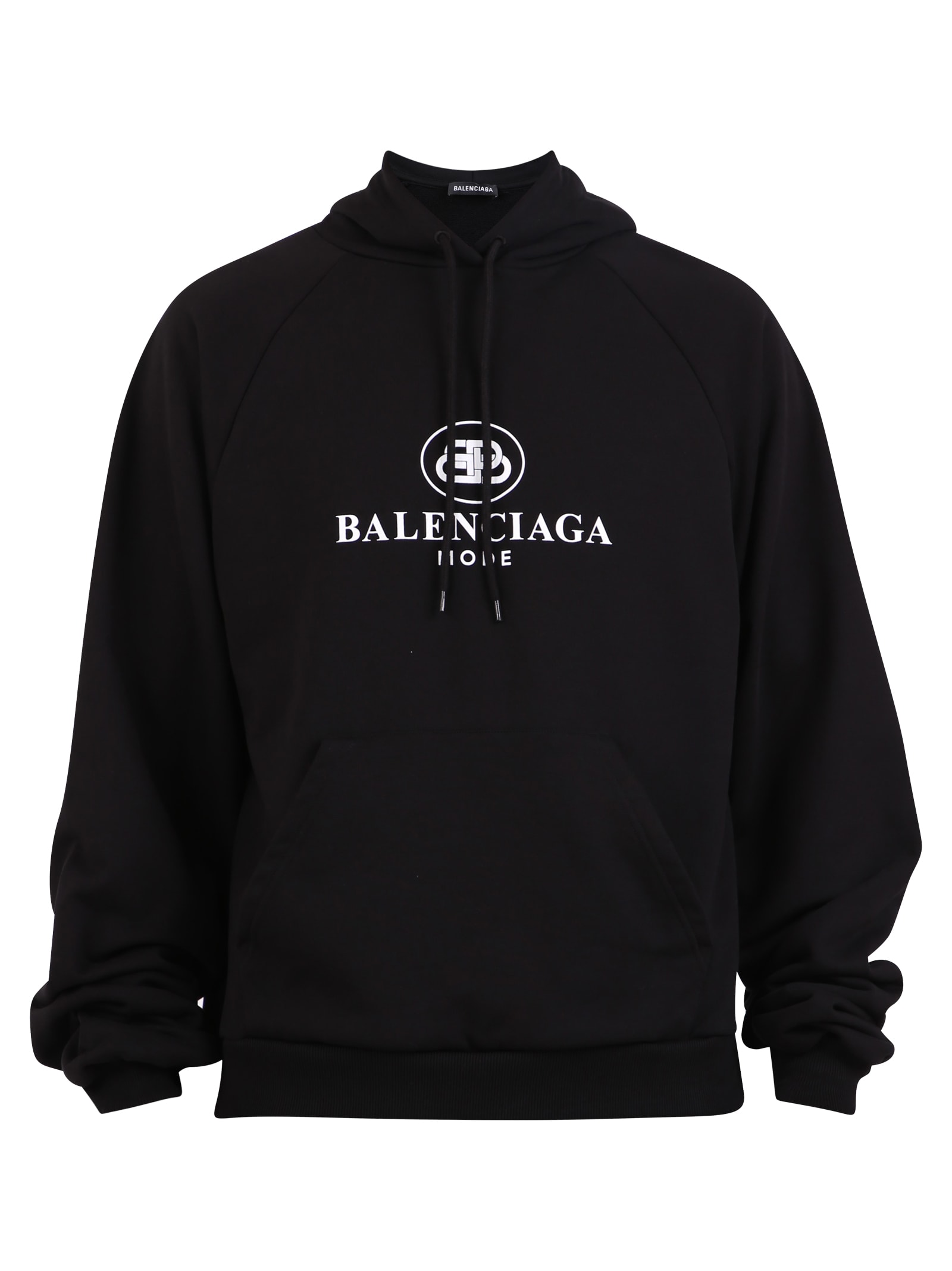 Balenciaga Balenciaga Branded Hoodie - Black - 10984003 | italist