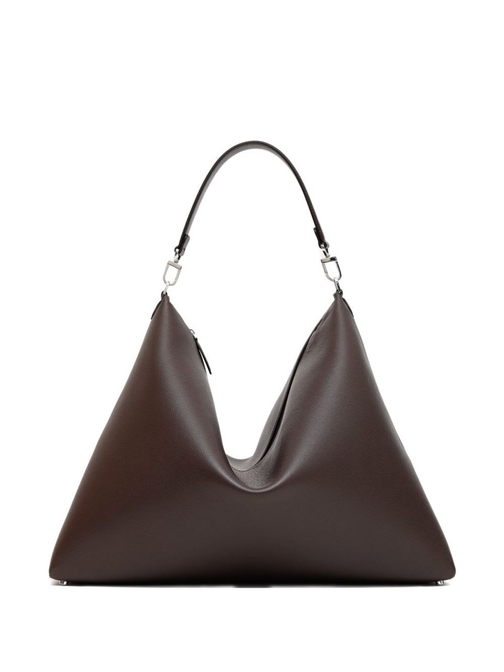 Totême Grainy Leather Tote Bag In Brown
