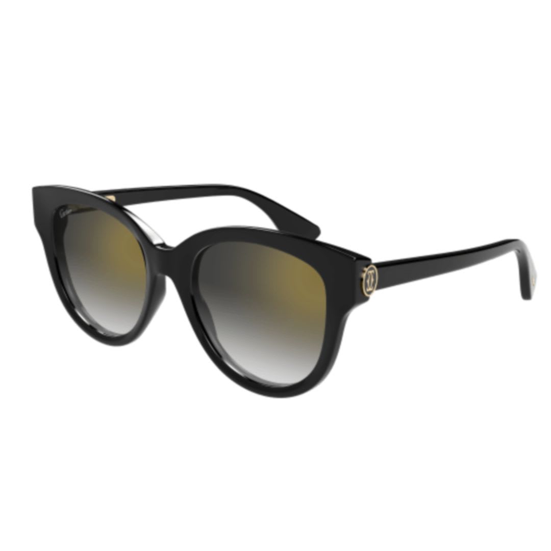 Cartier Ct0506s-001 Black-black-grey In Black