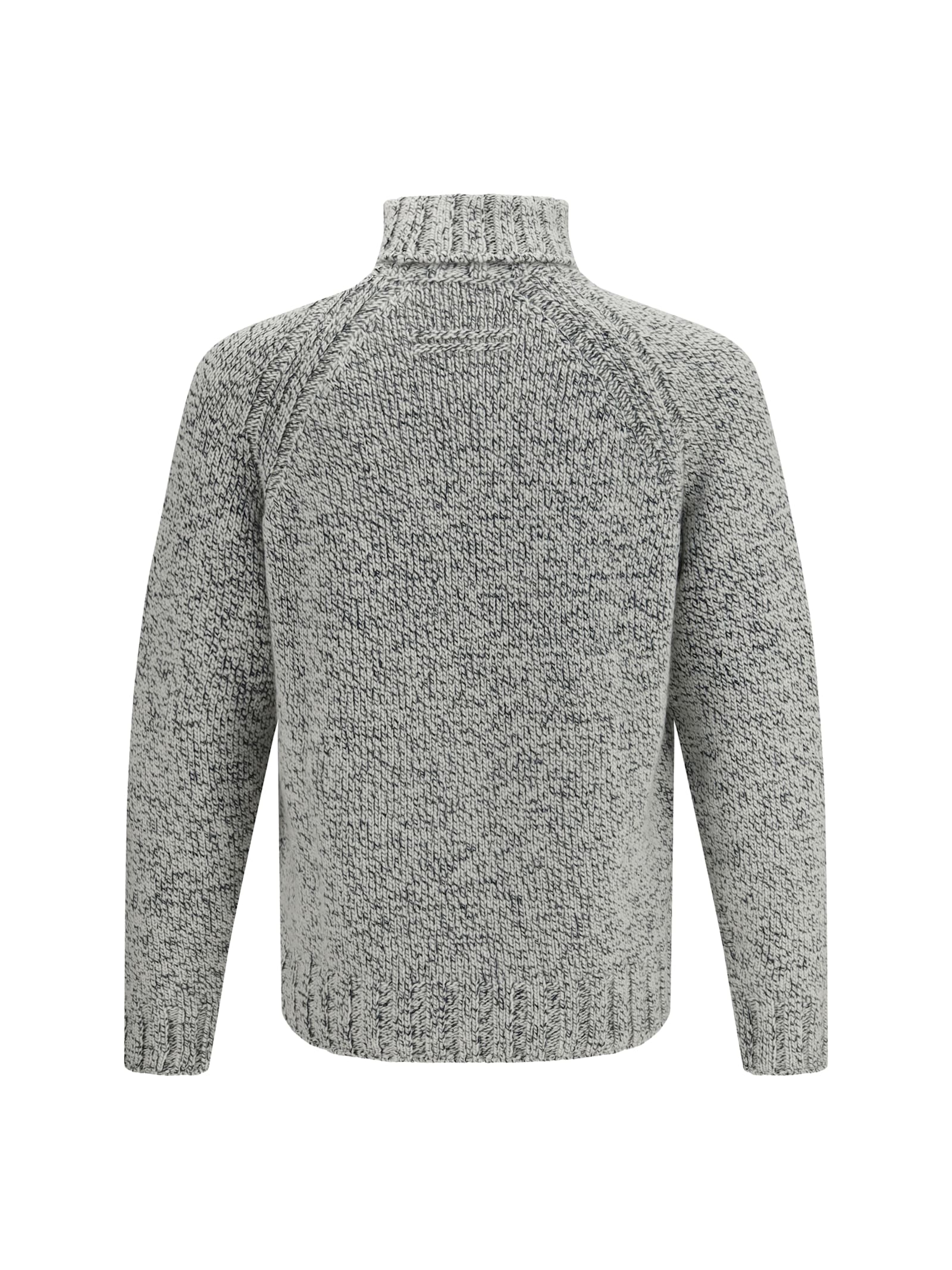 Zegna Cashmere And Wool Turtleneck Sweater In Multi